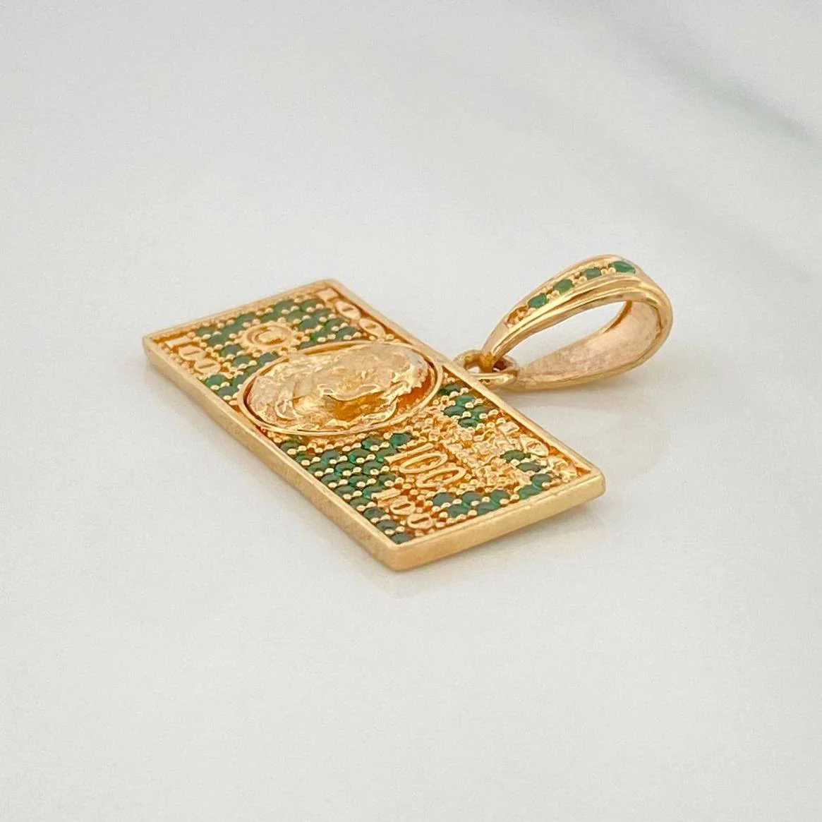 Dije One Dólar 3.45 g / 2.1 cm Oro Amarillo 18K - Image 3