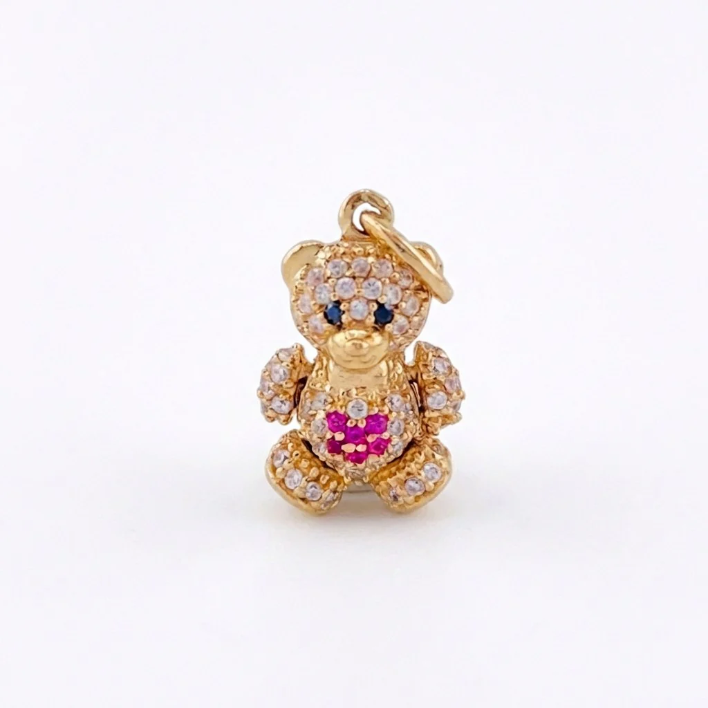 Dije Oso Articulado Corazón 2.55 g / 2.2 cm Oro Amarillo 18K - Image 4