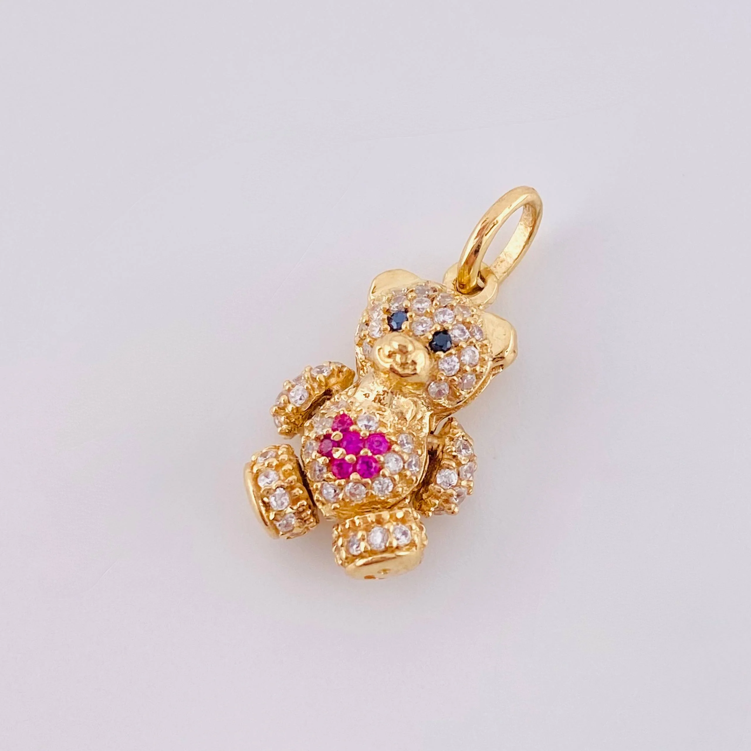 Dije Oso Articulado Corazón 2.65 g / 2,2 cm Oro Amarillo 18K - Image 3
