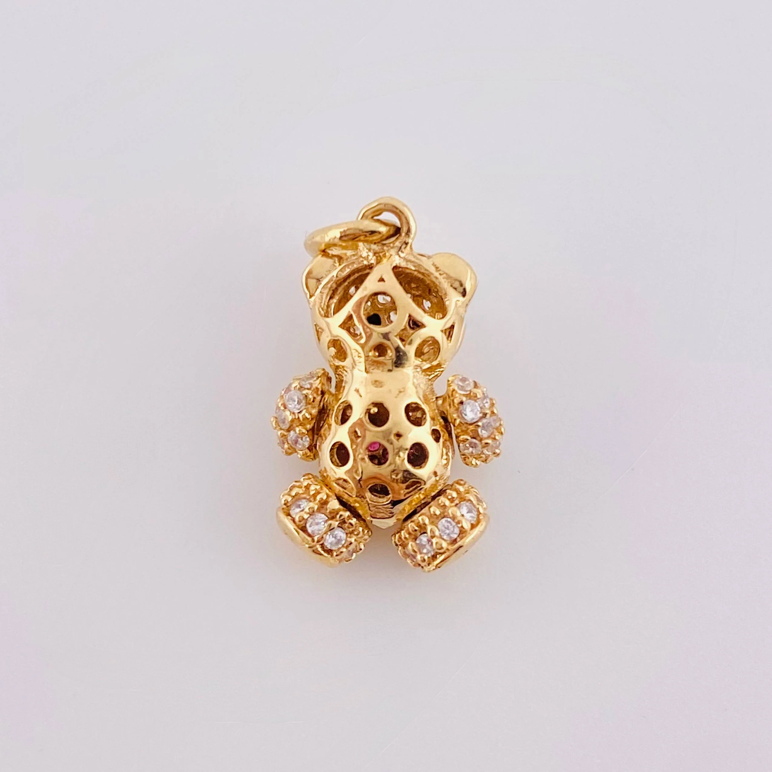Dije Oso Articulado Corazón 2.65 g / 2,2 cm Oro Amarillo 18K - Image 4