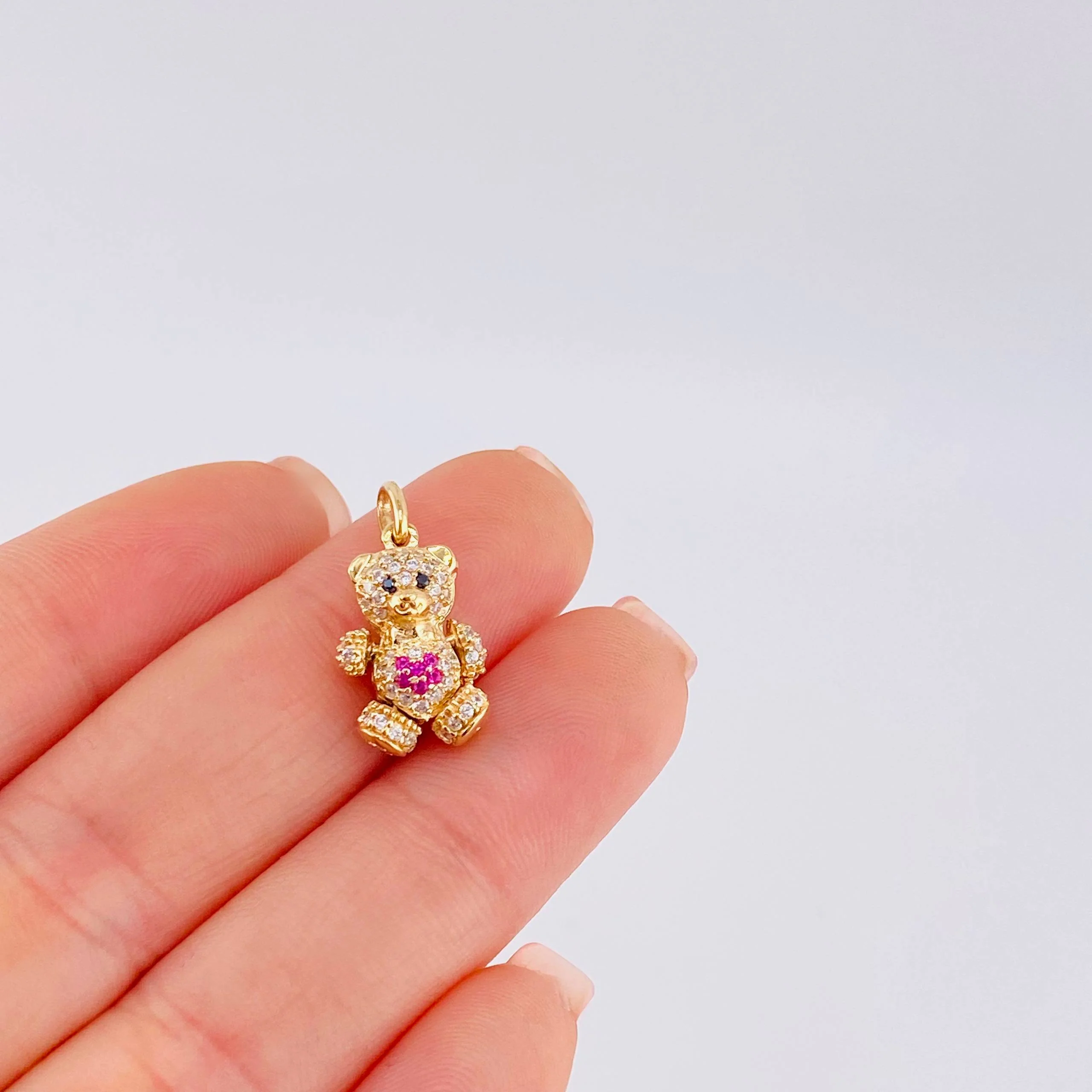 Dije Oso Articulado Corazón 2.65 g / 2,2 cm Oro Amarillo 18K - Image 5