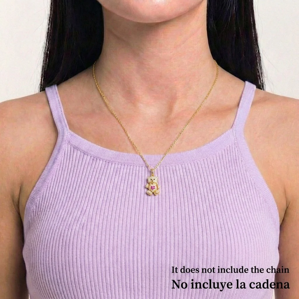 Dije Oso Articulado Corazón 2.65 g / 2,2 cm Oro Amarillo 18K - Image 6