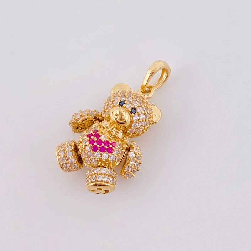 Dije Oso Articulado Corazón 4.4 g / 2.5 cm Oro Amarillo 18K - Image 3