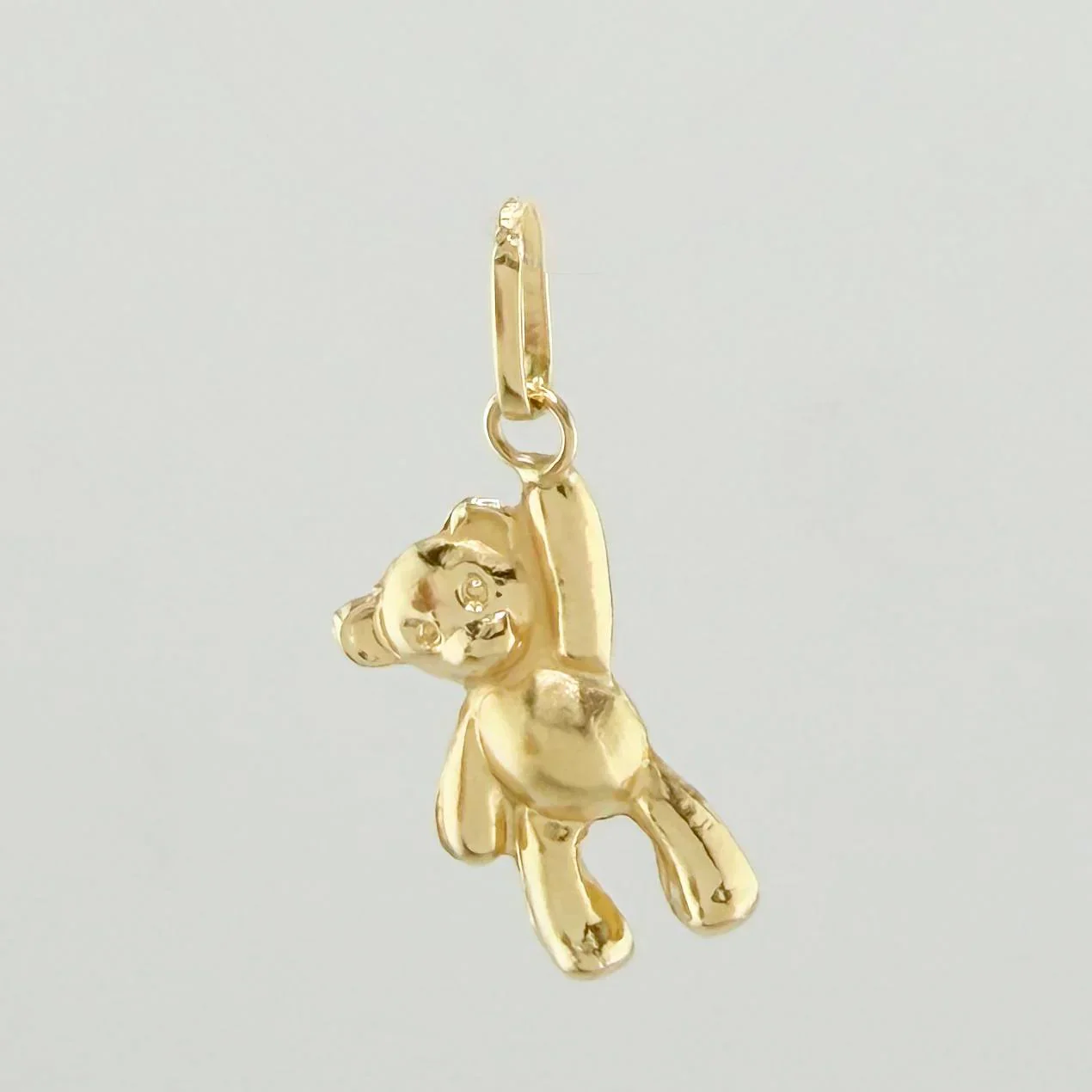 Dije Oso mano arriba 0.35g / 1.7cm Oro Amarillo 18K - Image 3