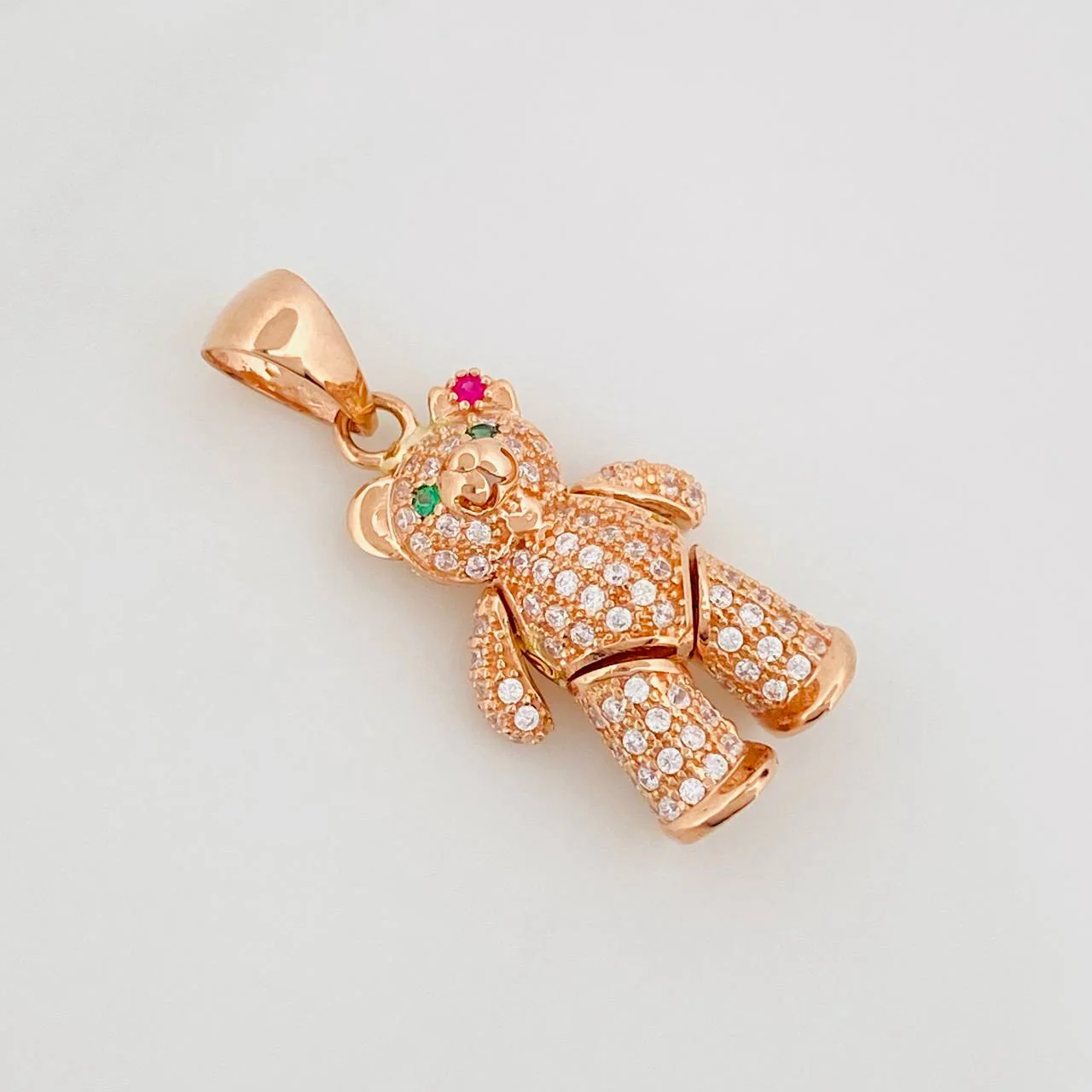 Dije Oso Moño Articulado 4.3 g / 3 cm Oro Rosa 18K - Image 3
