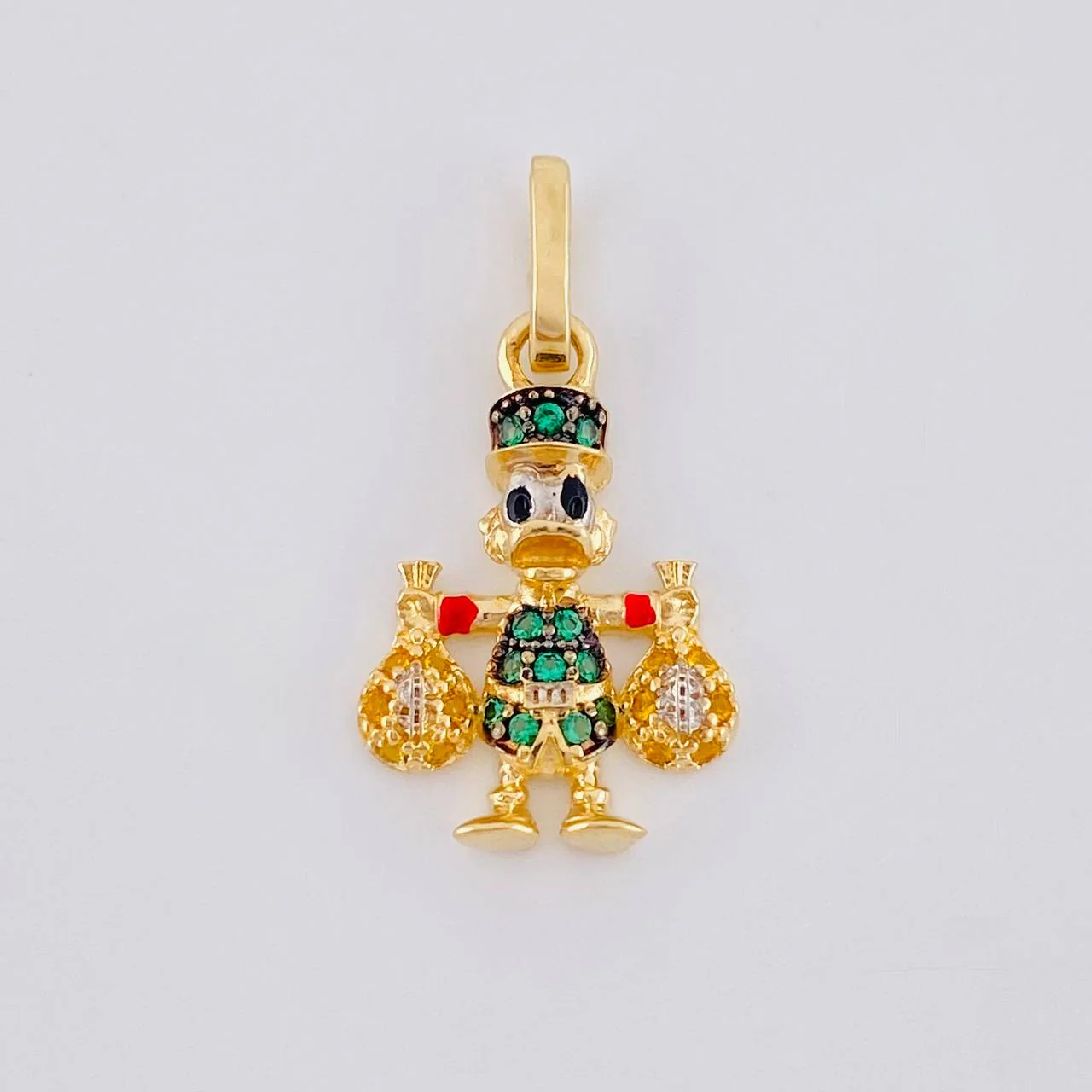 Dije Pato Bolsas Dinero 1.4 g / 2.2 cm Oro Amarillo 18K