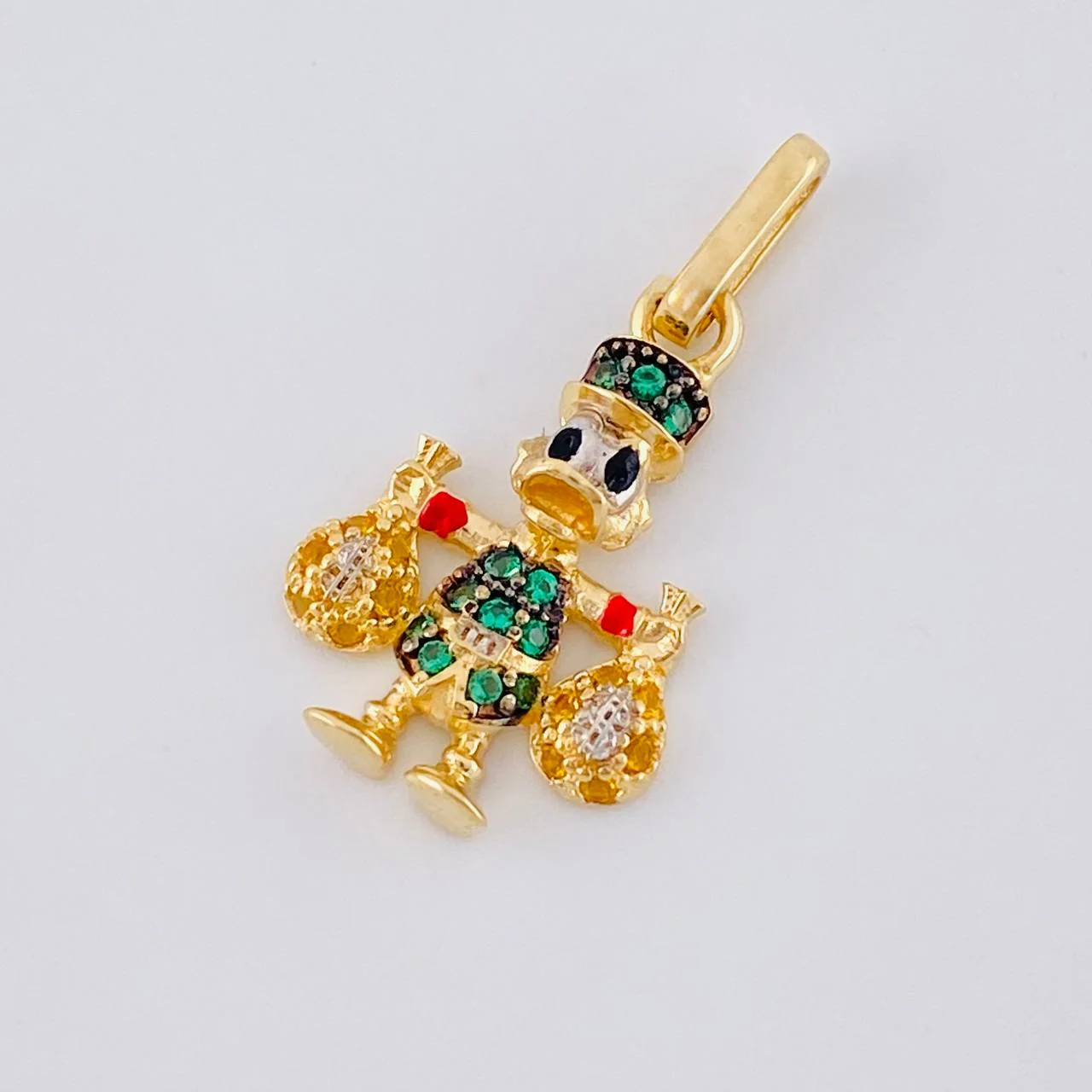 Dije Pato Bolsas Dinero 1.4 g / 2.2 cm Oro Amarillo 18K - Image 2