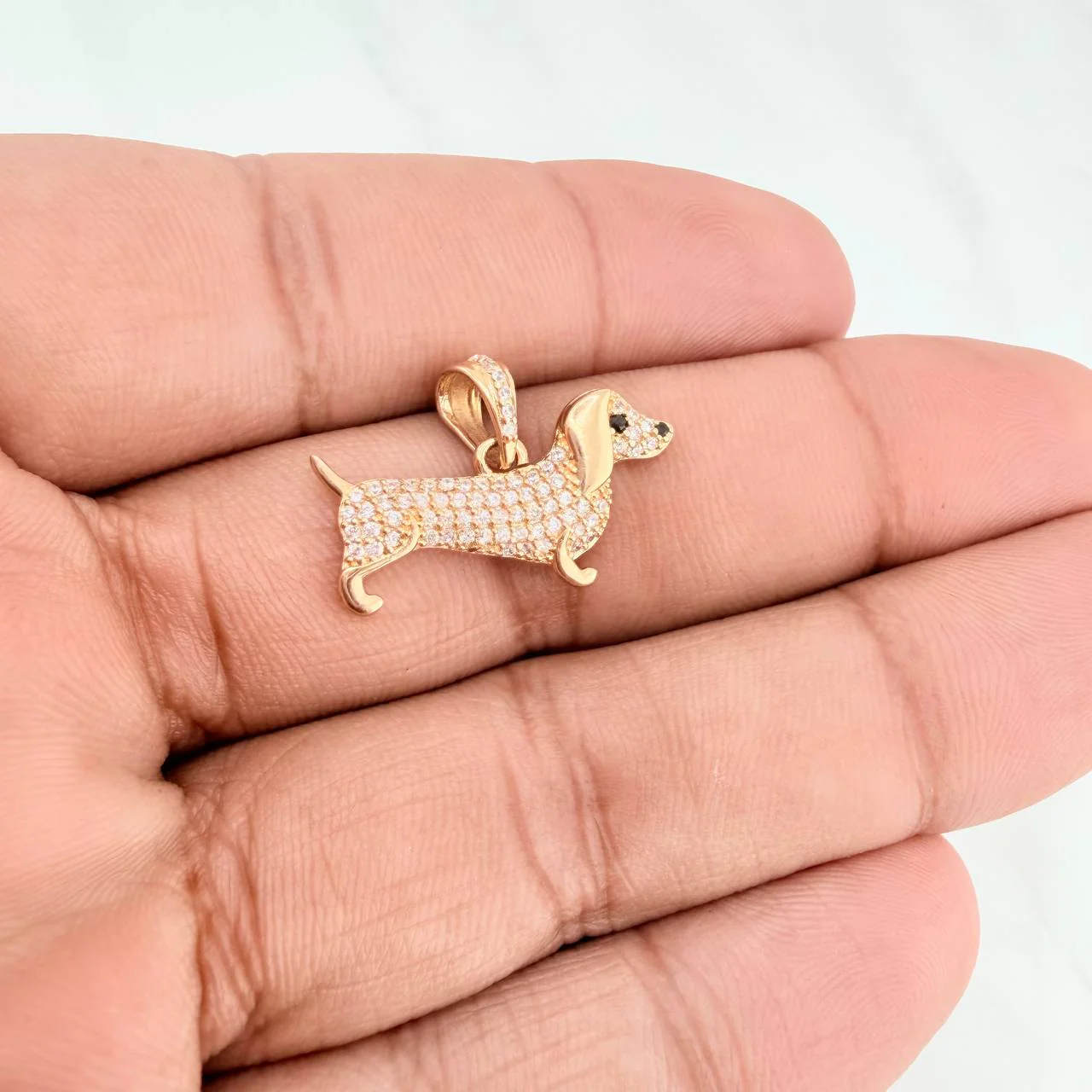 Dije Perro Salchicha 2.15gr / 1.7cm / Oro Amarillo 18K - Image 6