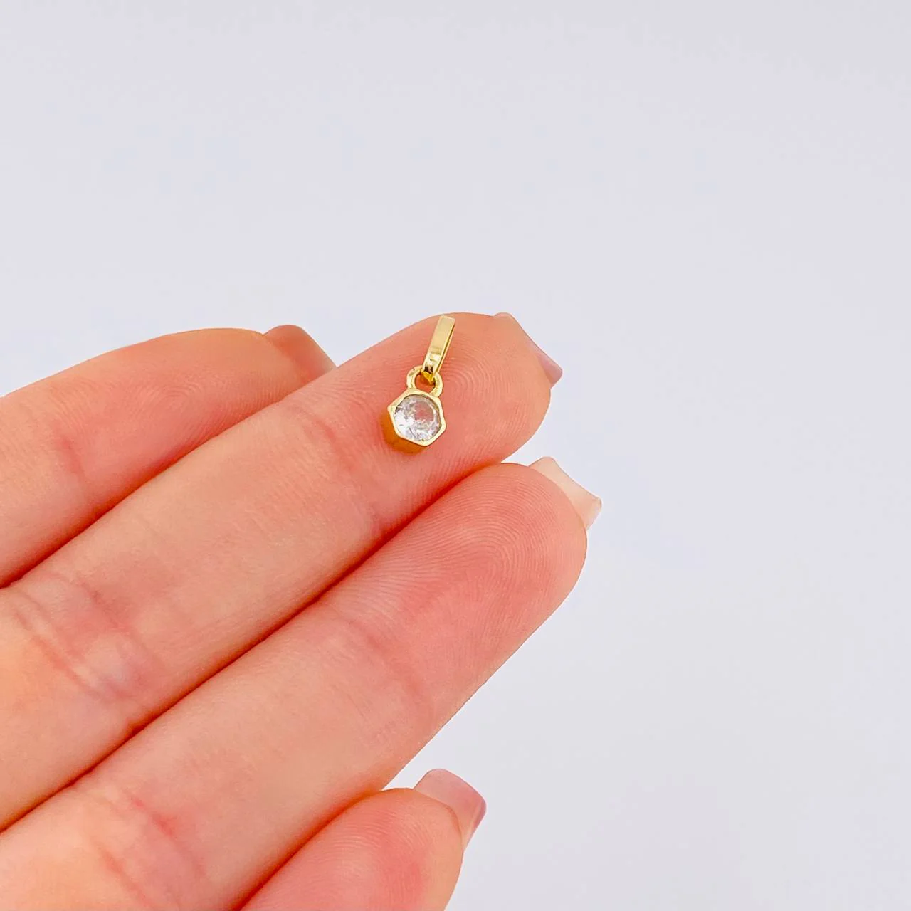 Dije Piedra 0.7 g / 1,2 cm Oro Amarillo 18K Nac.Esp. - Image 4