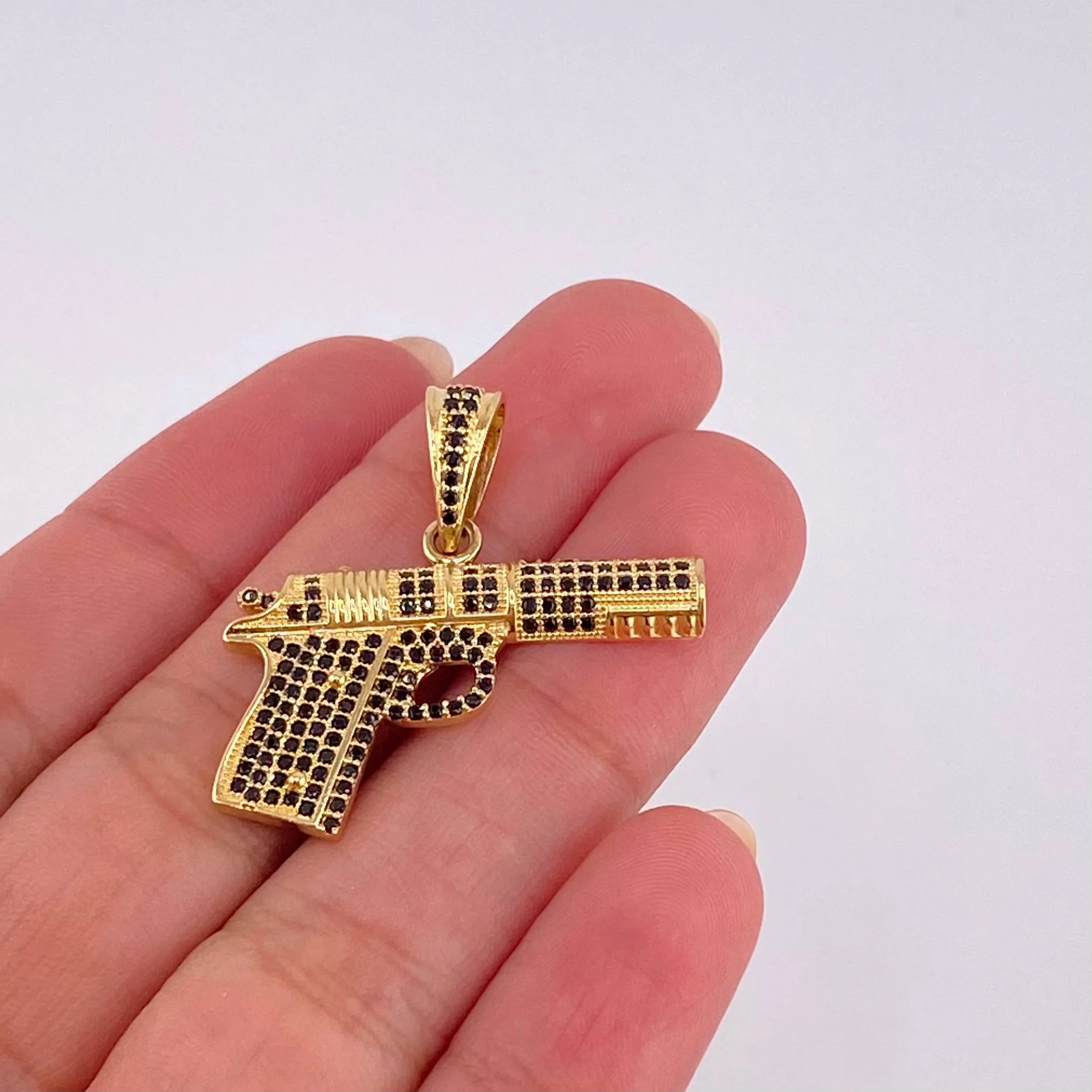 Dije Pistola 4.8 g / 3 cm Oro Amarillo 18K - Image 4