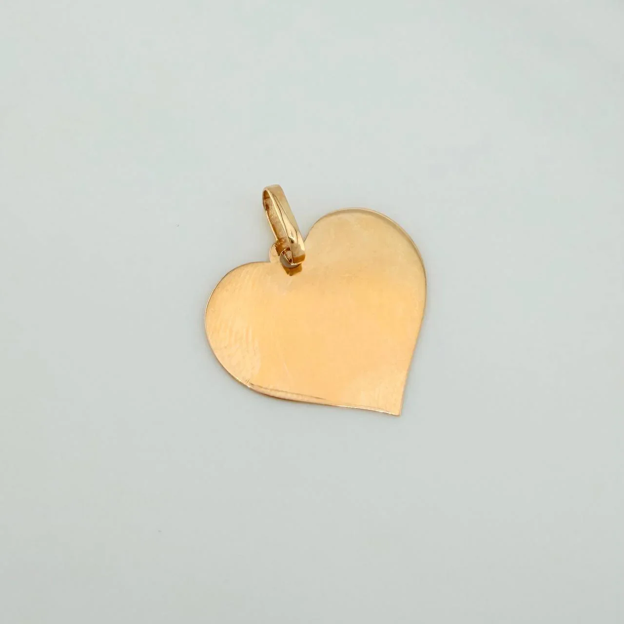 Dije Placa Corazon 1.2gr / 2.5cm / Oro Amarillo 18K - Image 4