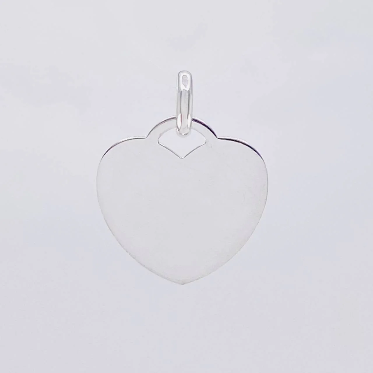 Dije Placa Corazón 1.35 g / 2 cm Plata 925 - Image 2