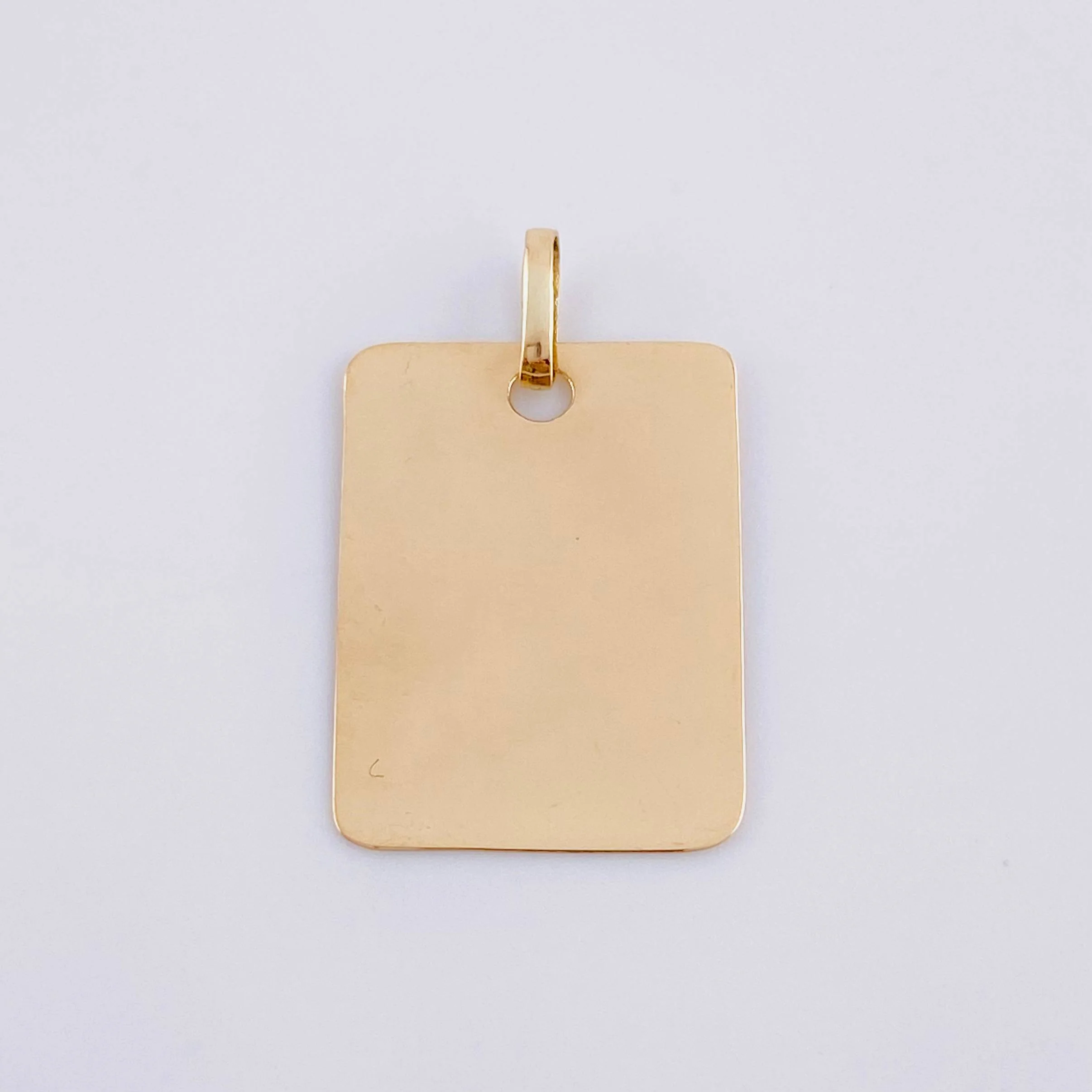 Dije Placa Cuadrada 1.15 g / 2.3 cm Oro Amarillo 18K