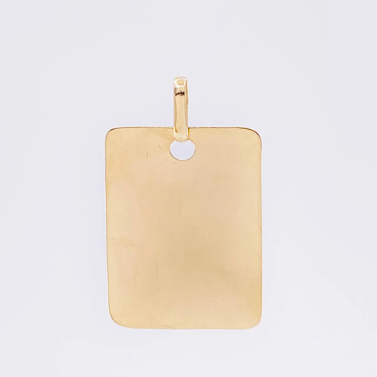 Dije Placa Cuadrada 1.4 g / 2.5 cm Oro Amarillo 18K - Image 2