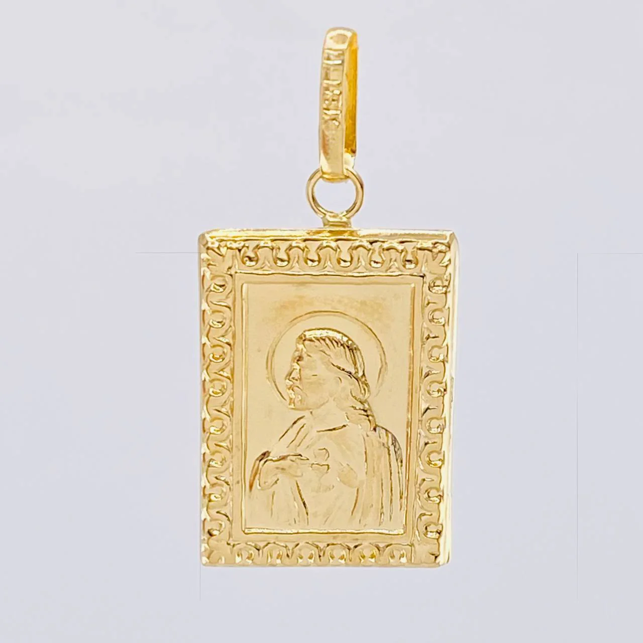 Dije Placa Doble Faz 1.75 g / 3 cm Oro Amarillo 18K - Image 3