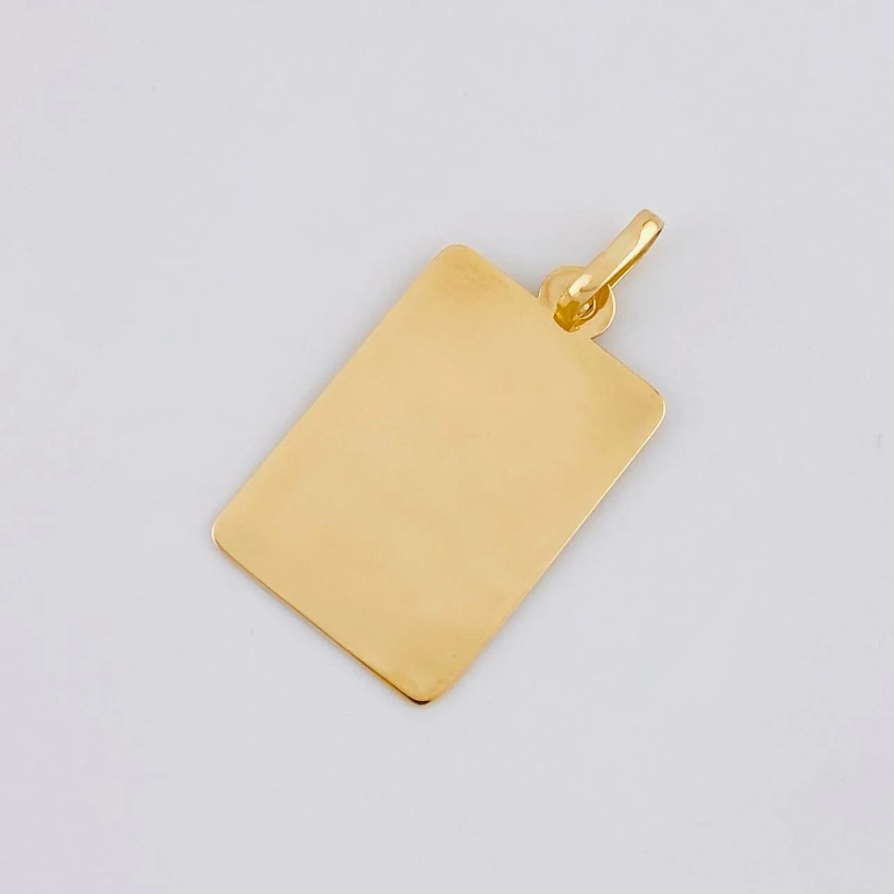 Dije Placa Rectangular 1.1 g / 2.5 cm Oro Amarillo 18K - Image 3