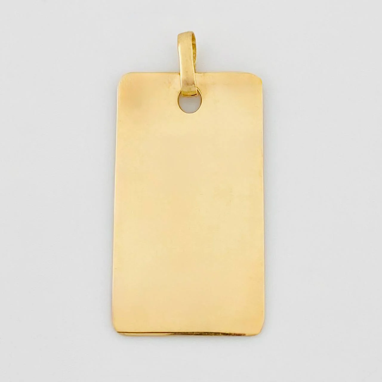 Dije Placa Rectangular 1.45 g / 2.7 cm Oro Amarillo 18K