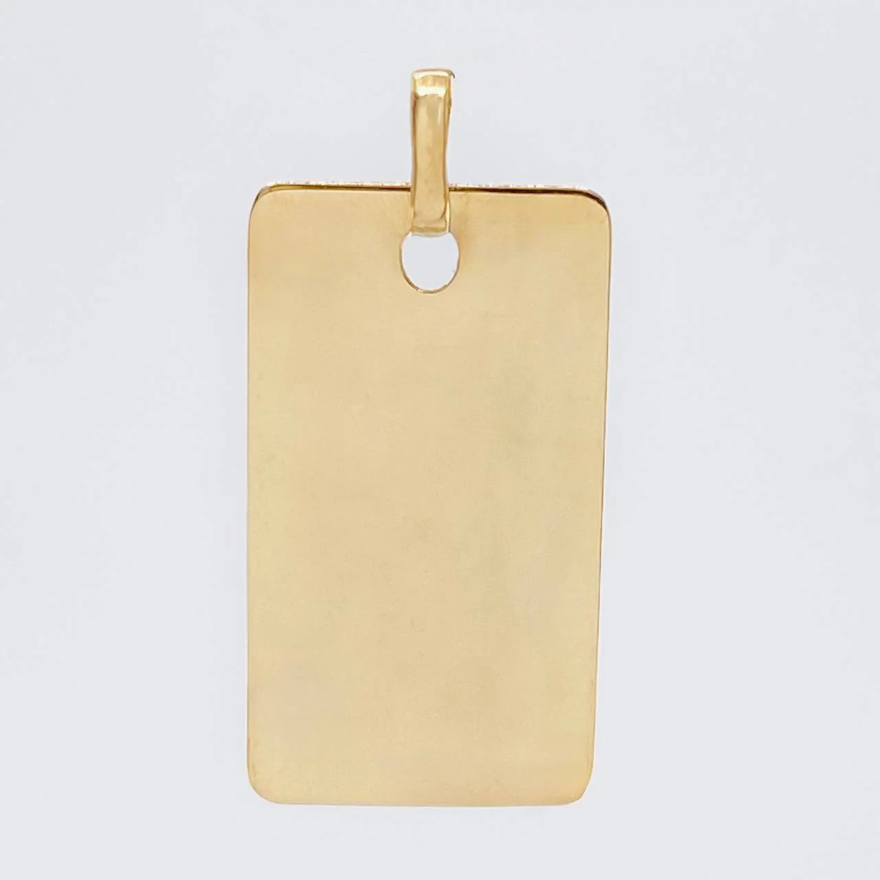 Dije Placa Rectangular 1.45 g / 2.7 cm Oro Amarillo 18K - Image 2