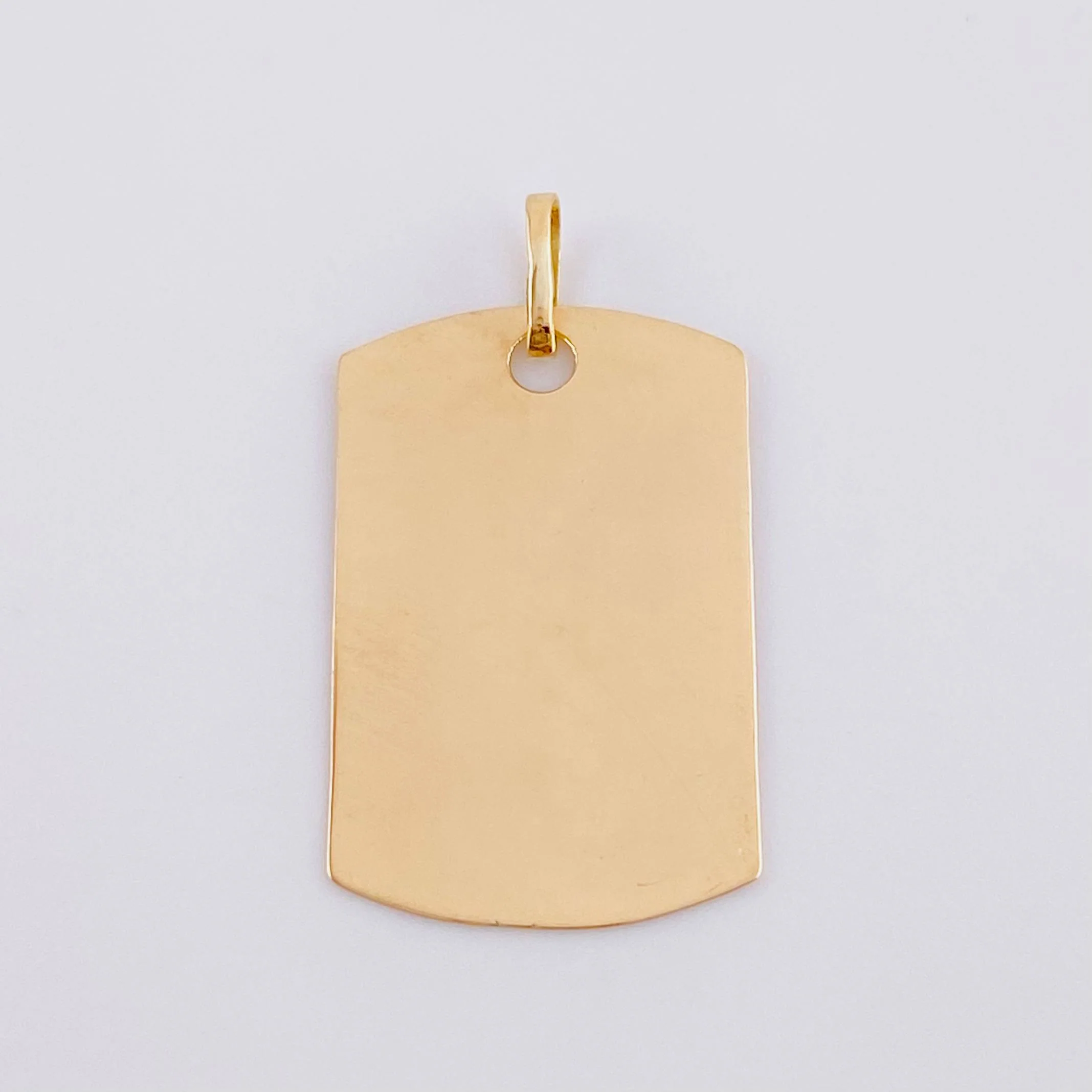 Dije Placa Rectangular 1.45 g / 2.4 cm Oro Amarillo 18K