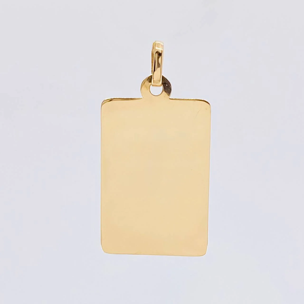 Dije Placa Rectangular 1.5 g / 2.9 cm Oro Amarillo 18K - Image 2