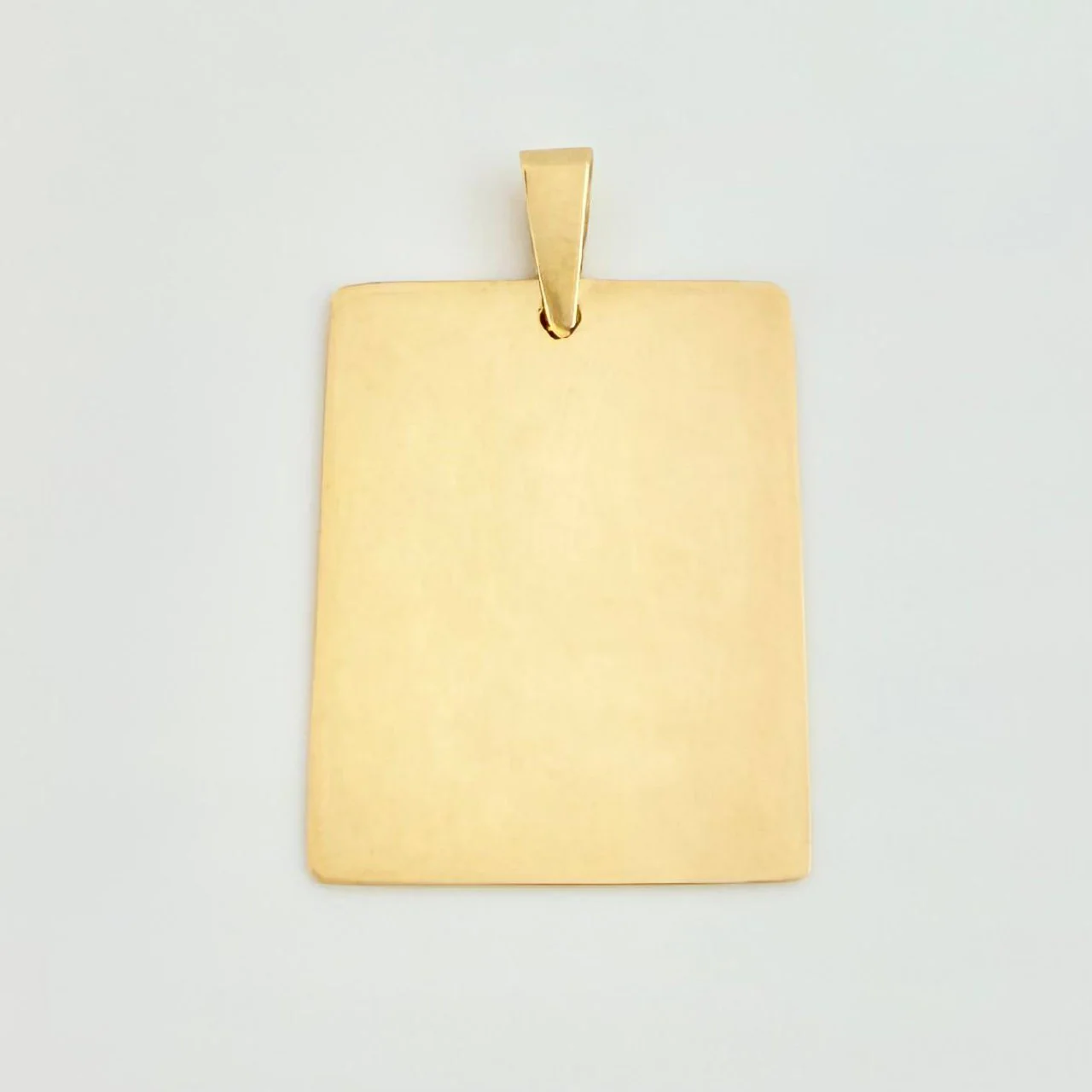 Dije Placa Rectangular 1.8gr / 2.9cm / Oro Amarillo 18K - Image 2