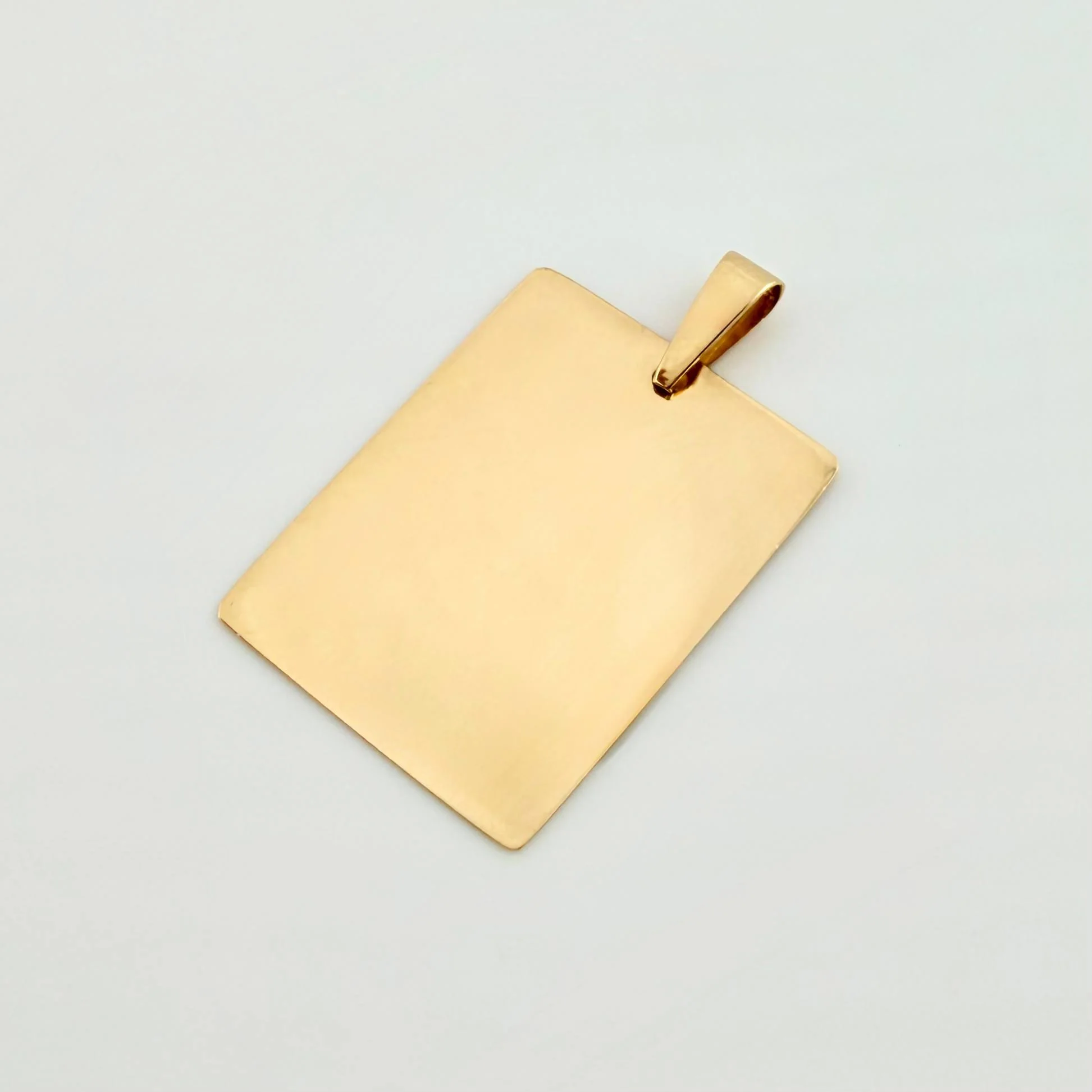 Dije Placa Rectangular 1.8gr / 2.9cm / Oro Amarillo 18K - Image 3