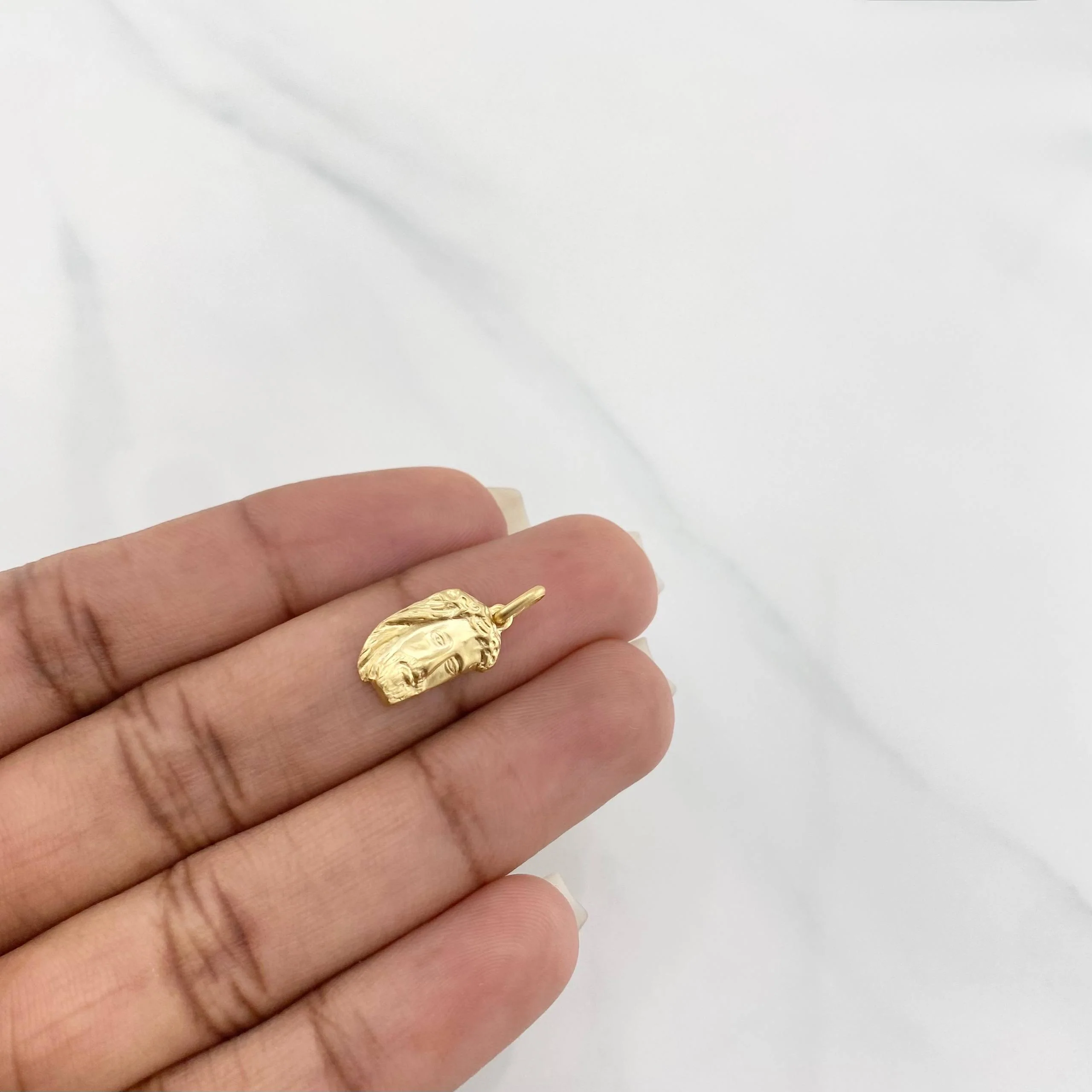 Dije Rostro cristo 0.7g / 2cm Oro Amarillo 18K - Image 4
