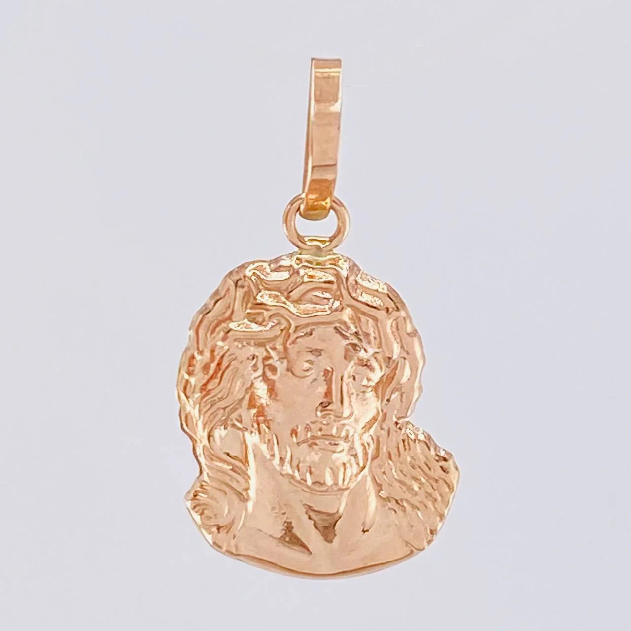 Dije Rostro Cristo 1 g / 2.4 cm Oro Rosa 18K - Image 2