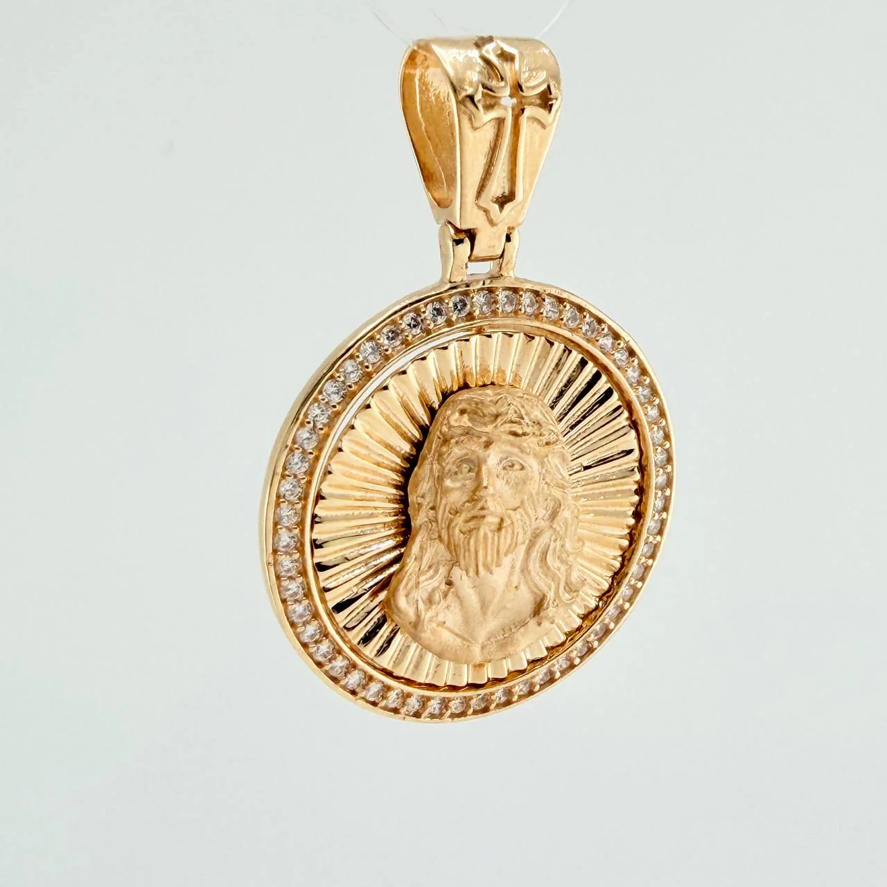 Dije Rostro Cristo 5.2gr / 3.2cm / Oro Amarillo 18K %