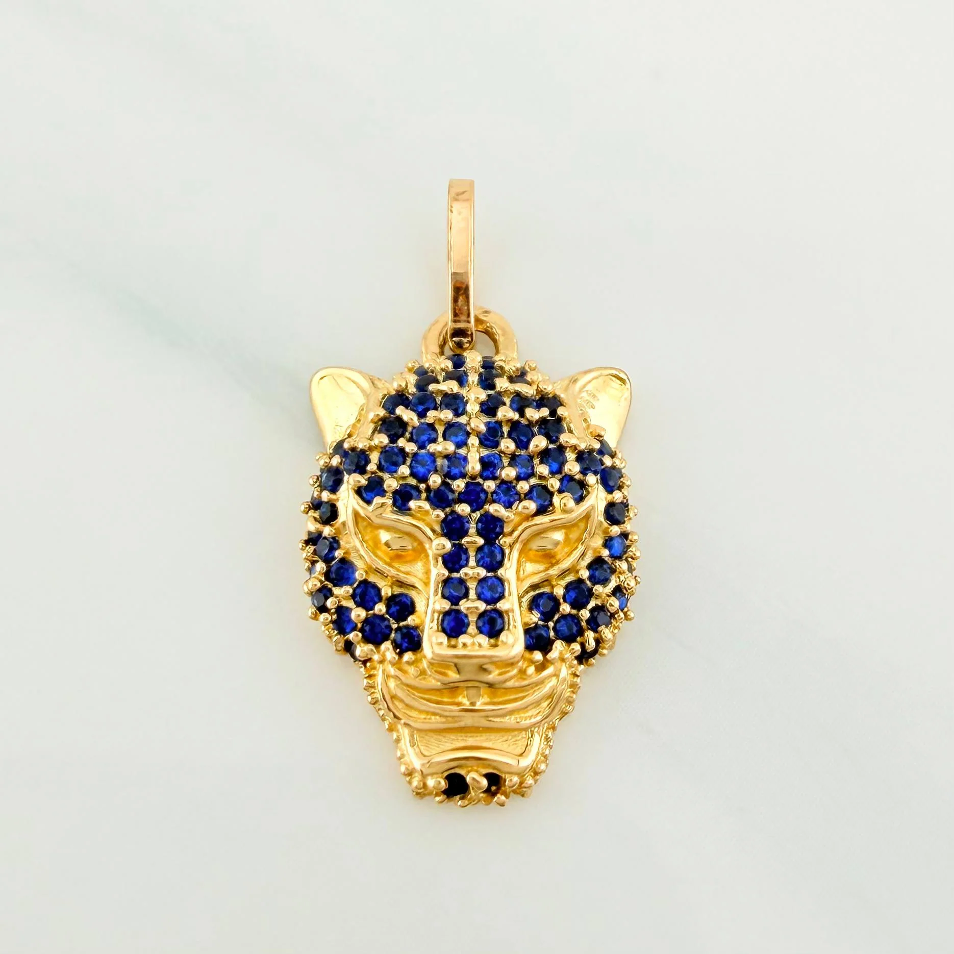Dije Rostro Pantera 2.9 g / 2.5 cm Oro Amarillo 18K