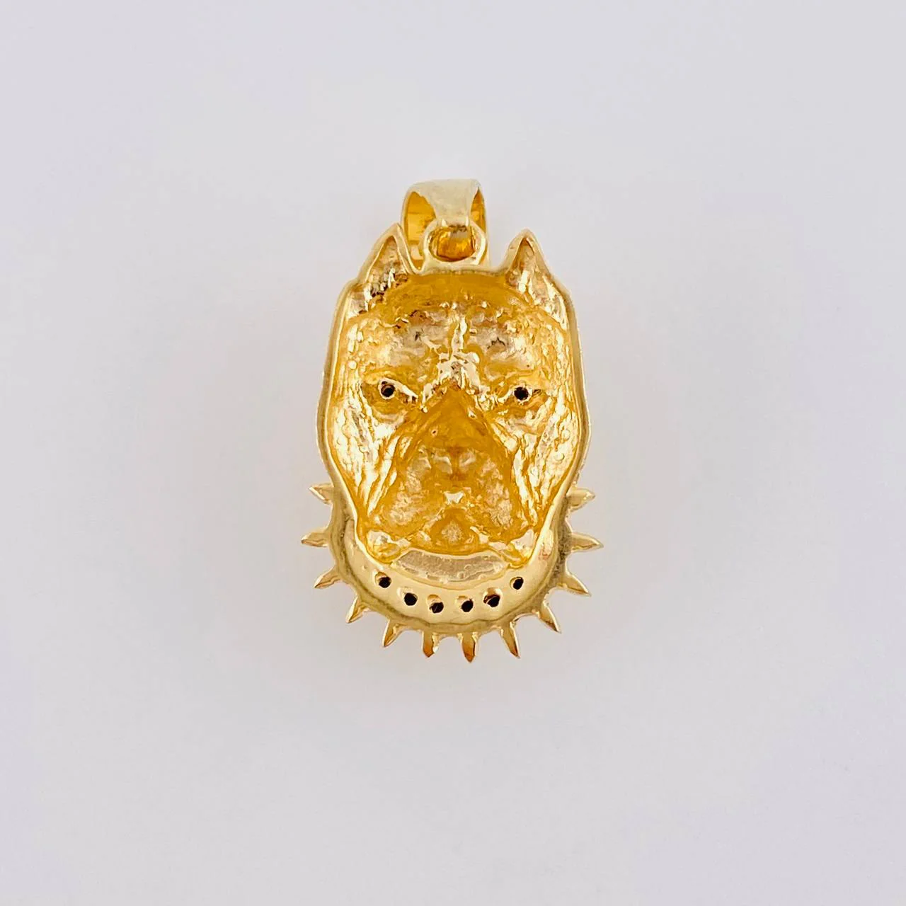 Dije Rostro Perro Mate 2.7 g / 2.5 cm Oro Amarillo 18K - Image 4