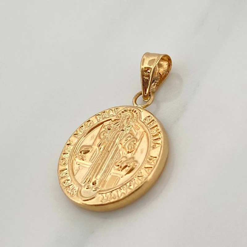 Dije San Benito 1.35gr / 2.5cm / Oro Amarillo 18K & - Image 3