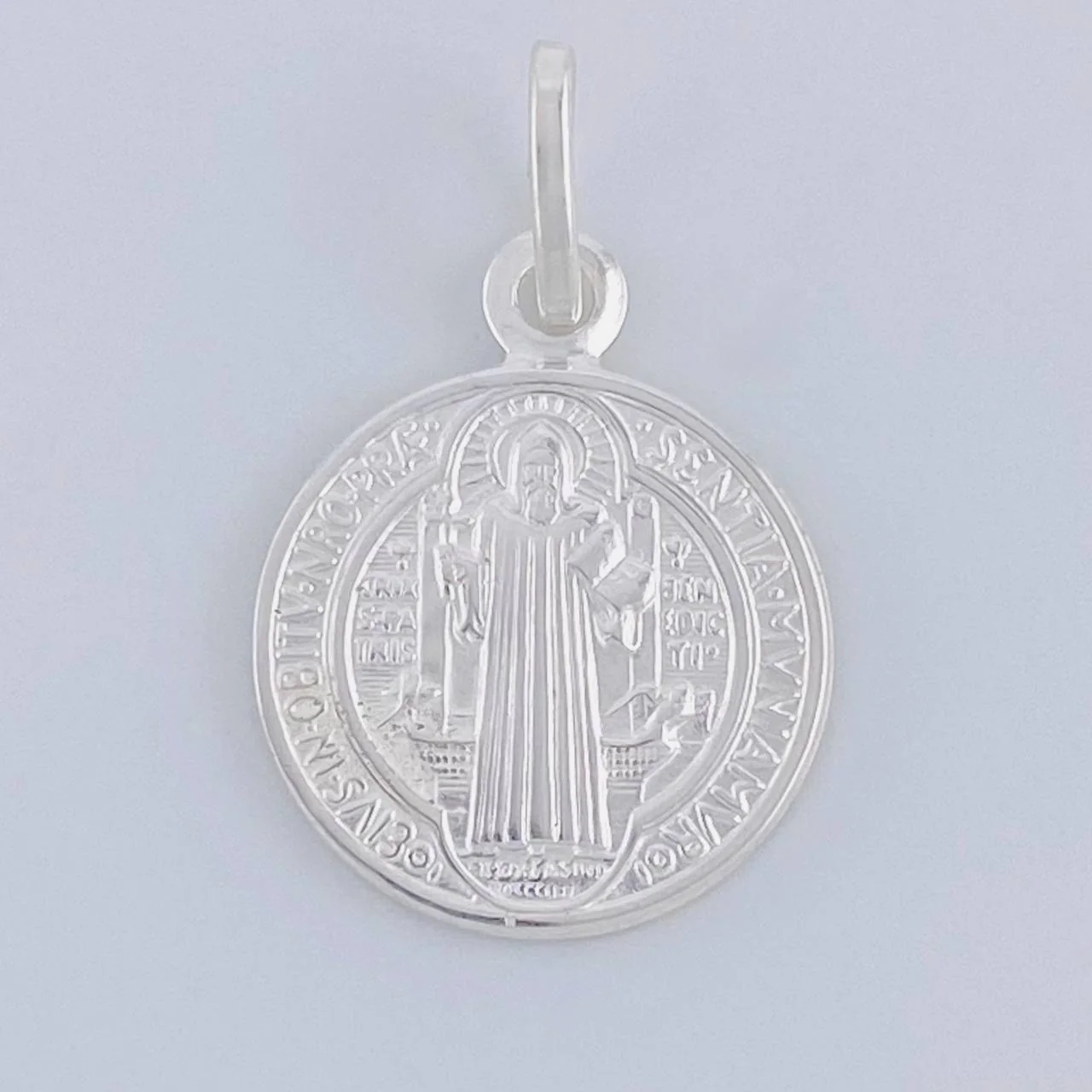 Dije San Benito 2 g / 2.3 cm Plata 925 - Image 6