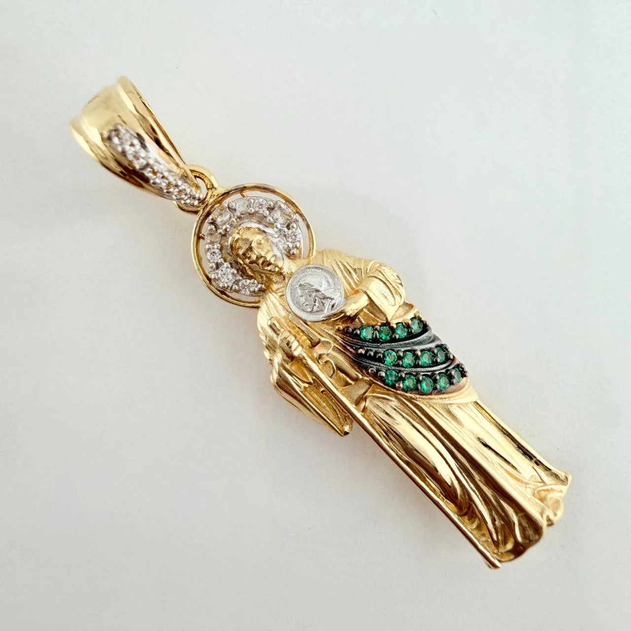 Dije San Judas Tadeo 4.3gr / 4cm / Tres Oros 18K & - Image 4