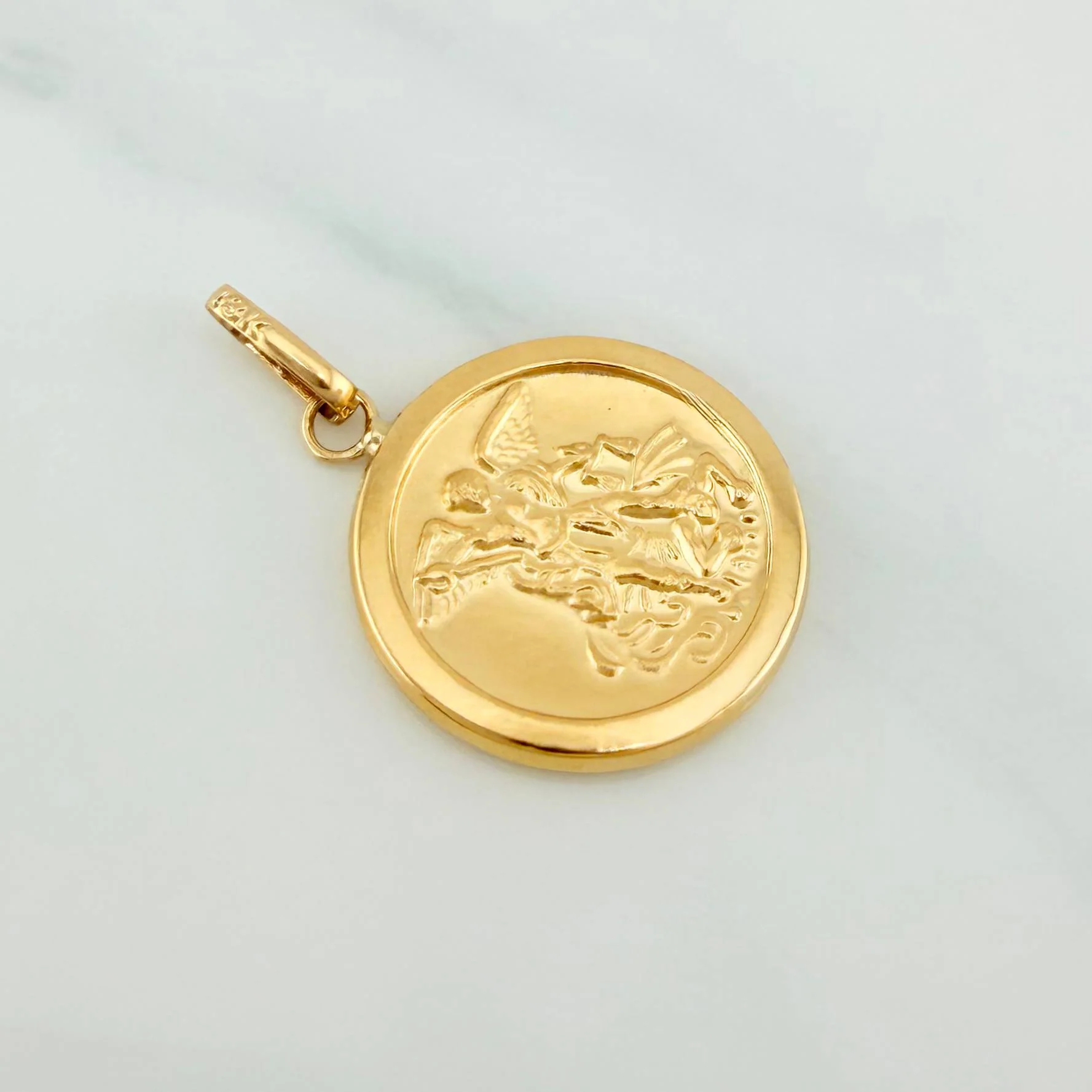 Dije San Migel Arcangel 1.4 g / 2.5 cm Oro Amarillo 18K - Image 2