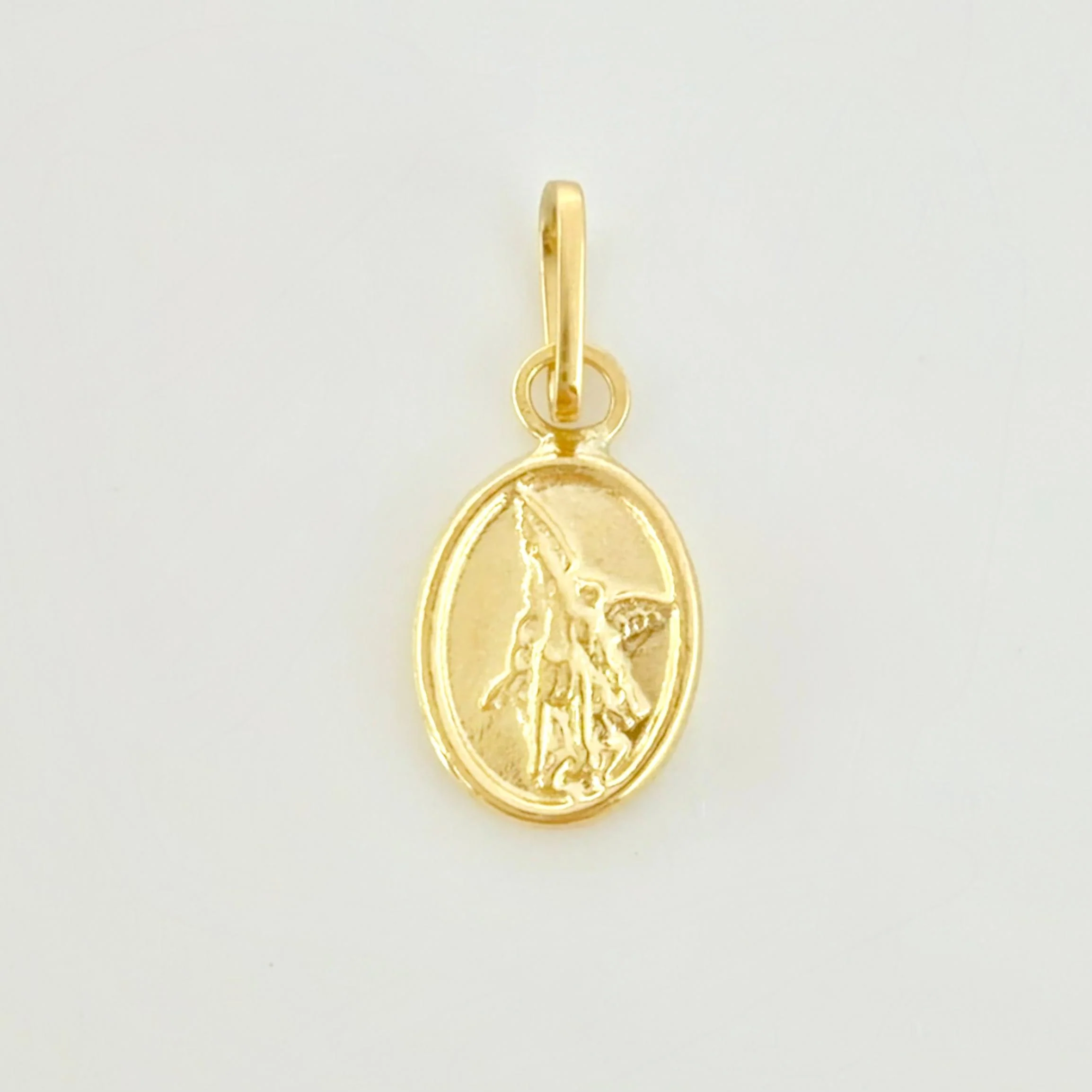 Dije San Miguel Arcangel 0.25gr / 1.5cm / Oro Amarillo 18K - Image 2