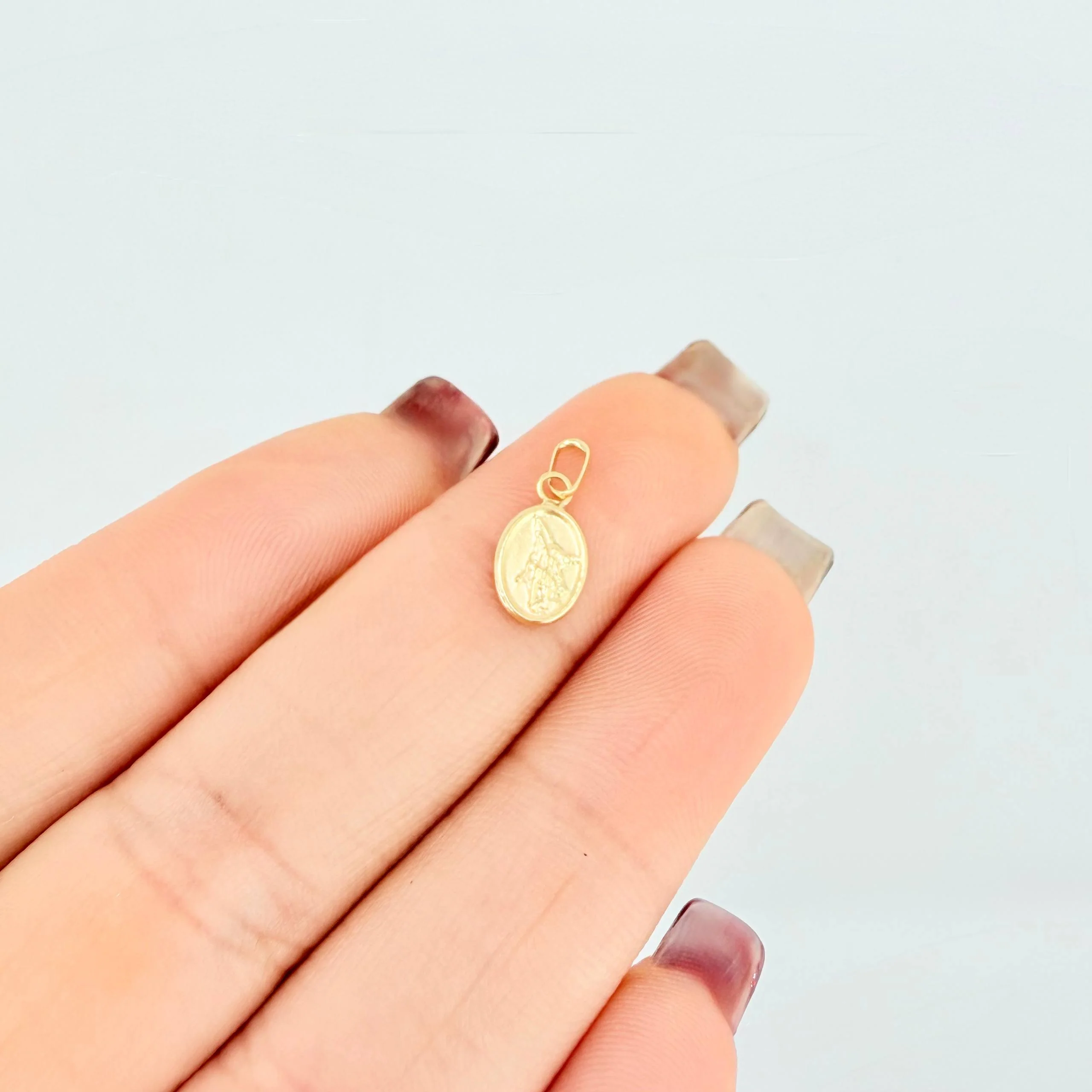 Dije San Miguel Arcangel 0.25gr / 1.5cm / Oro Amarillo 18K - Image 4