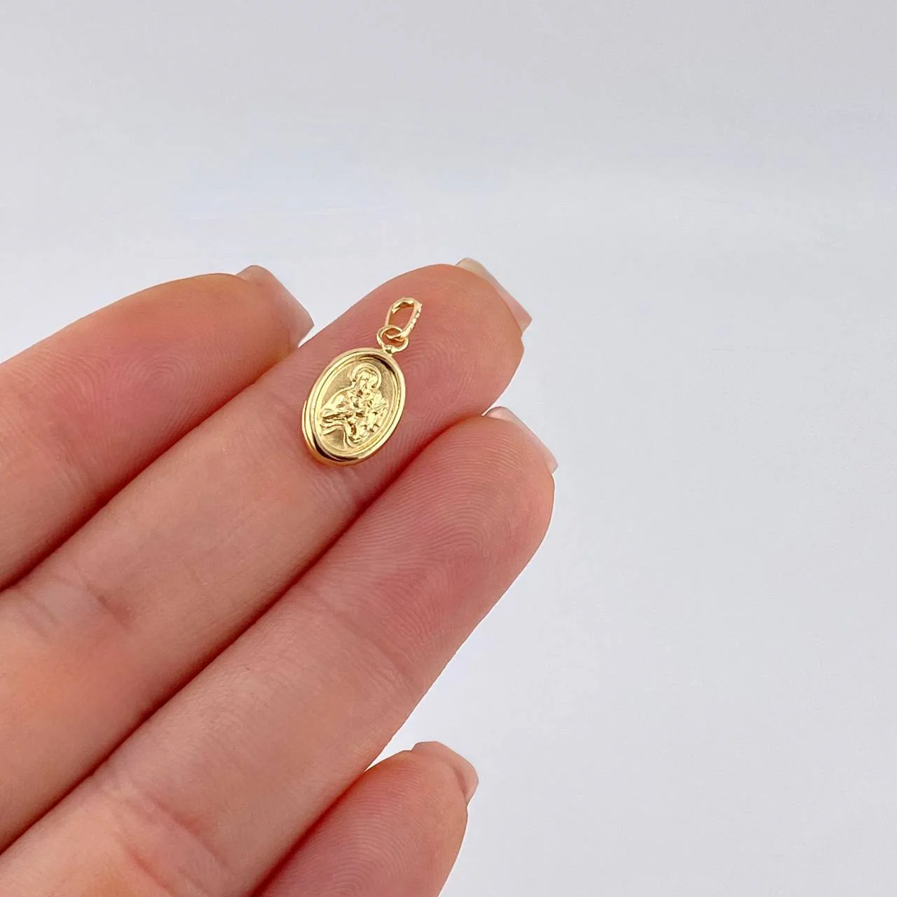 Dije San Miguel Arcangel 0.6 g / 2 cm Oro Amarillo 18K - Image 4
