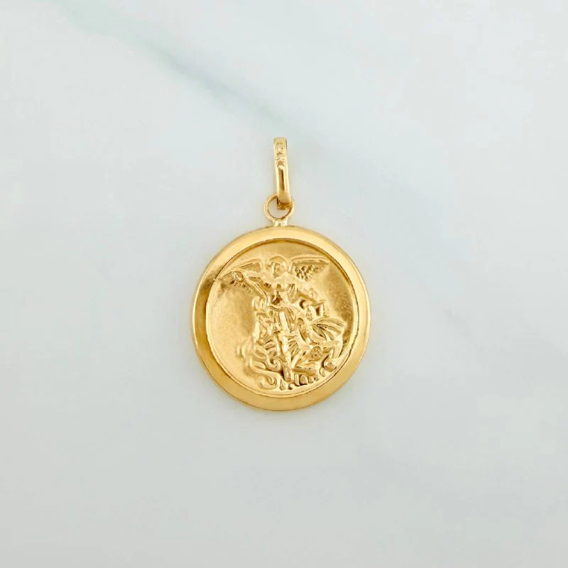 Dije San Miguel Arcangel 1.4 g / 2.8 cm Oro Amarillo 18K