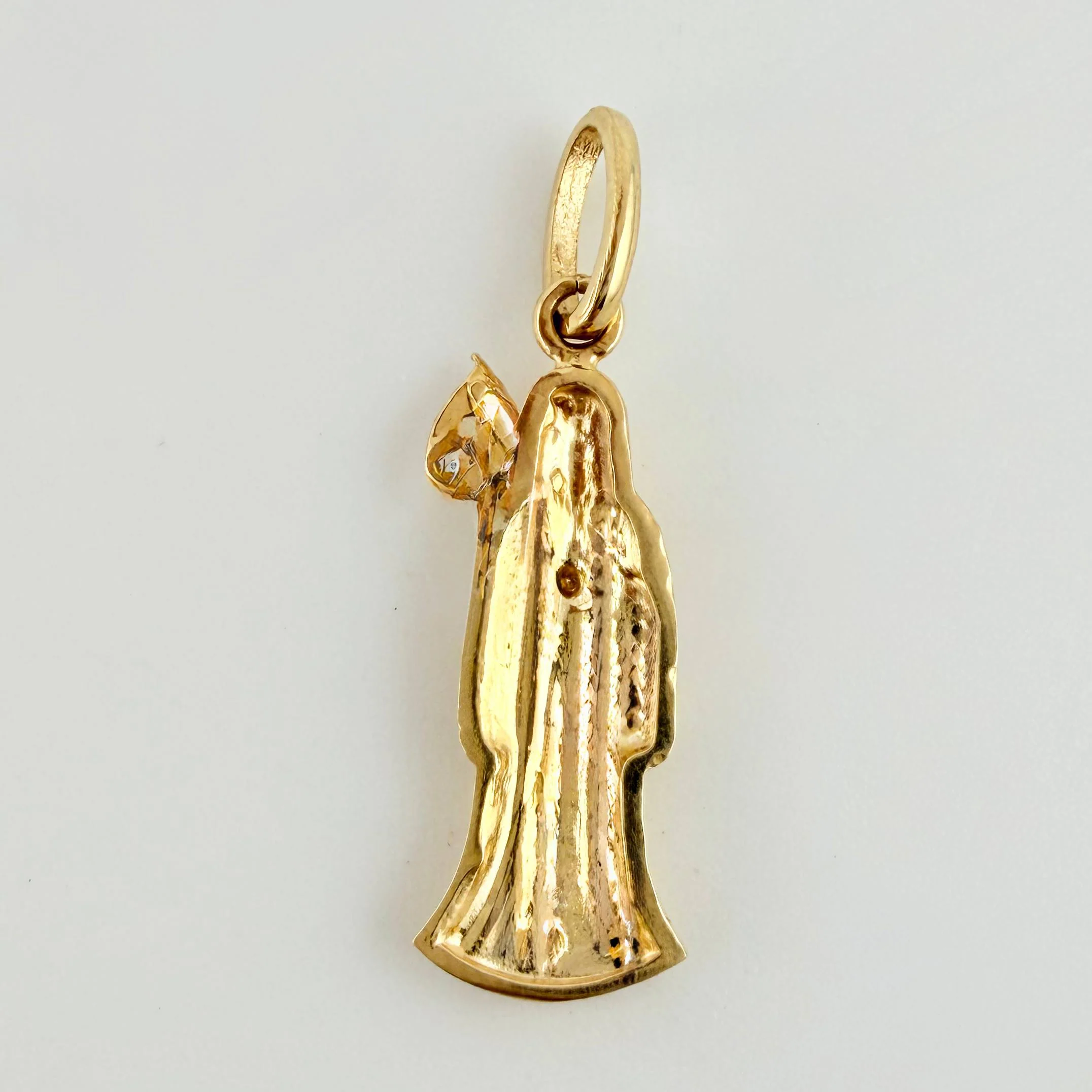 Dije Santa Muerte 1.4gr / 2.5cm / Oro Amarillo 18K * - Image 3