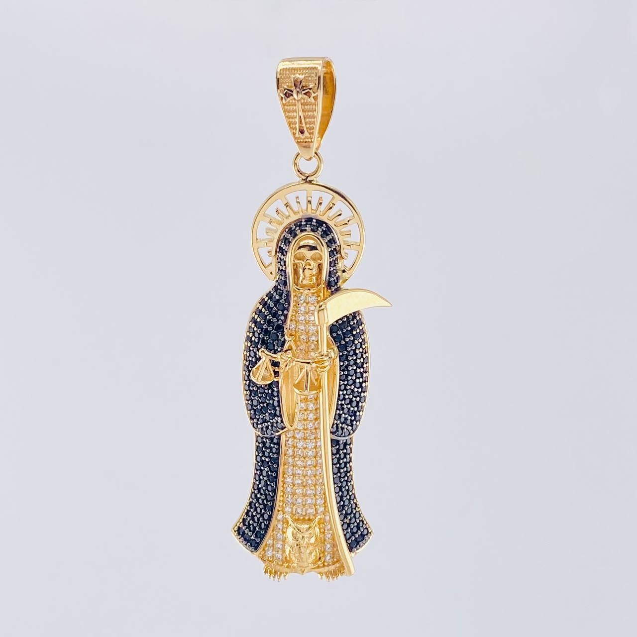 Dije Santa Muerte 15.4 g / 6.5 cm Oro Amarillo 18K - Image 2