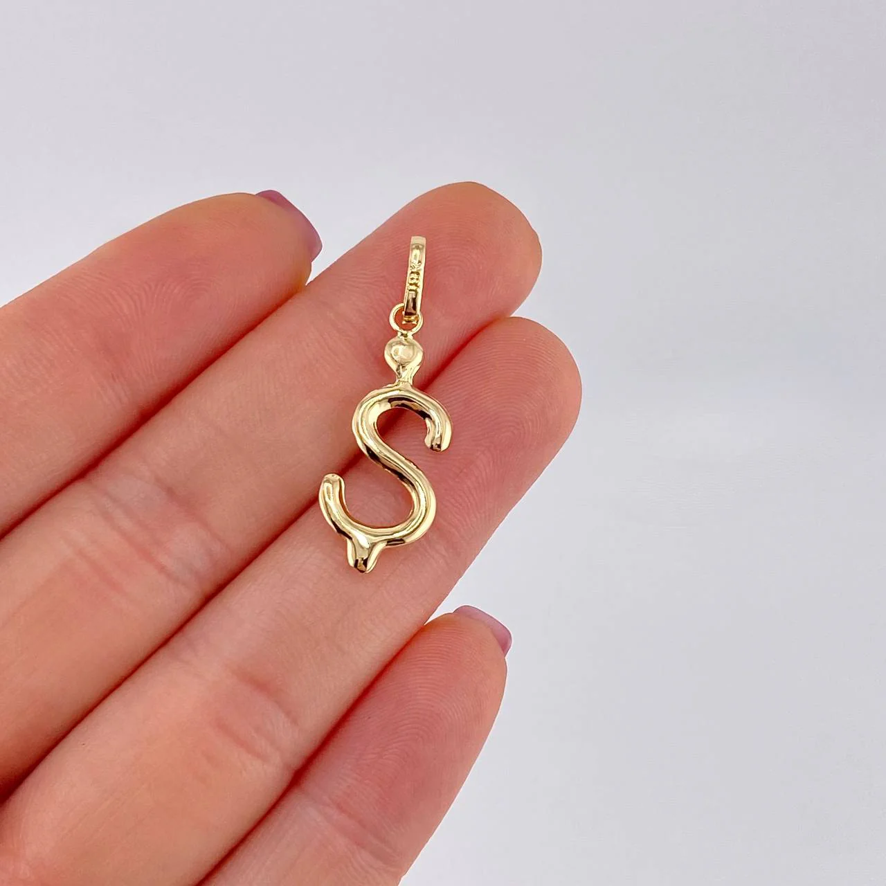 Dije Signo Pesos 0.75g / 3cm Oro Amarillo 18K - Image 4