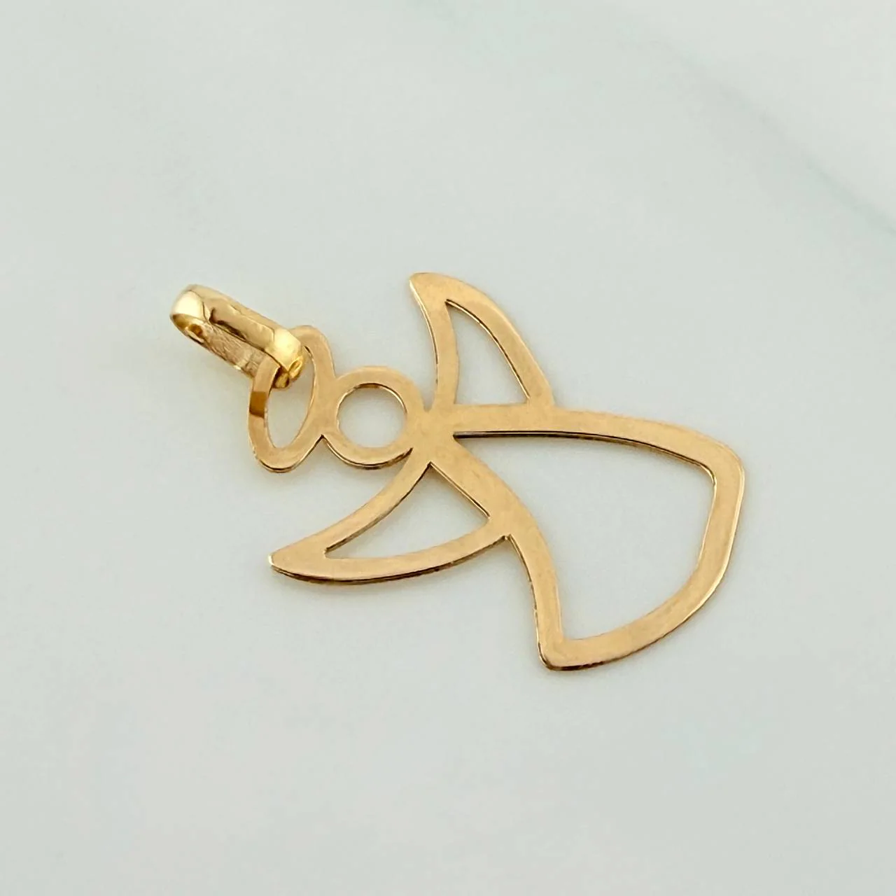 Dije Silueta Angel 0.4gr / 2.4cm / Oro Amarillo 18K - Image 2