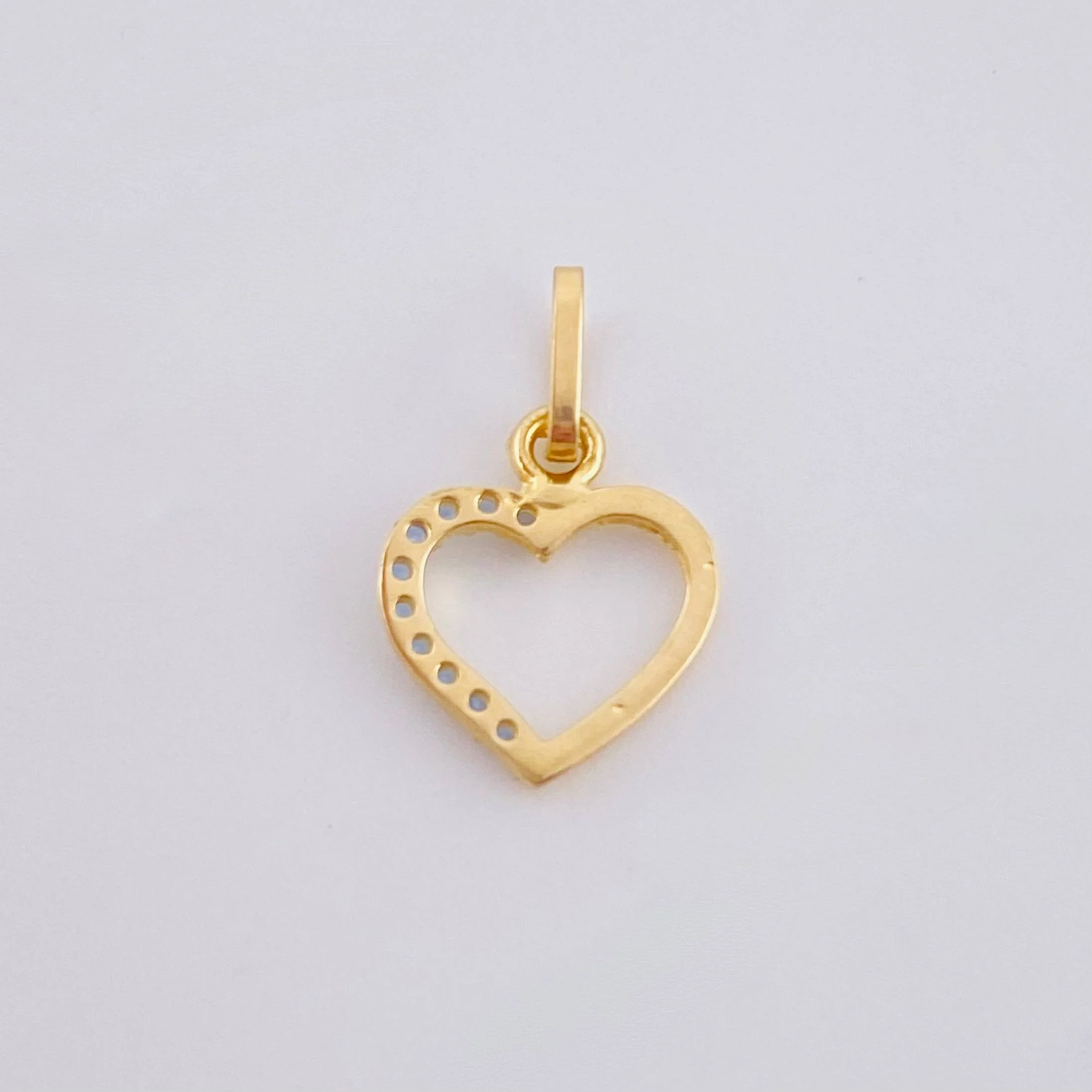Dije Silueta Corazón 0.35gr / 1.5cm / Oro Amarillo 18K - Image 3