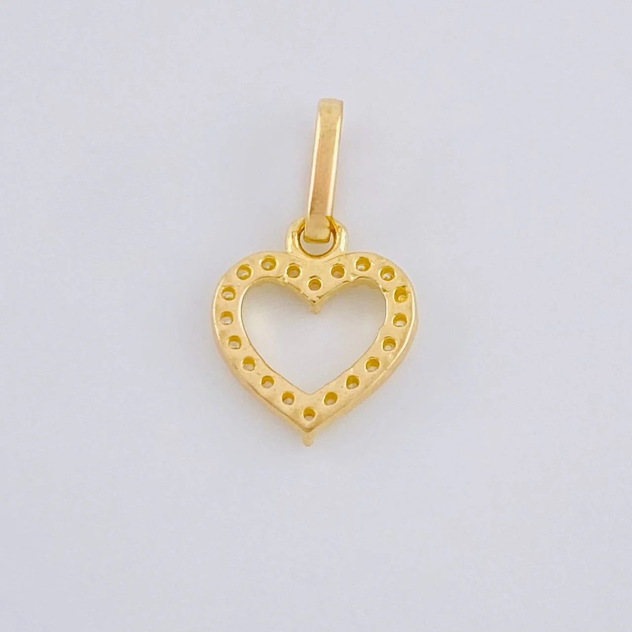 Dije Silueta Corazón 0.6 g / 1.5 cm Oro Amarillo 18K - Image 4