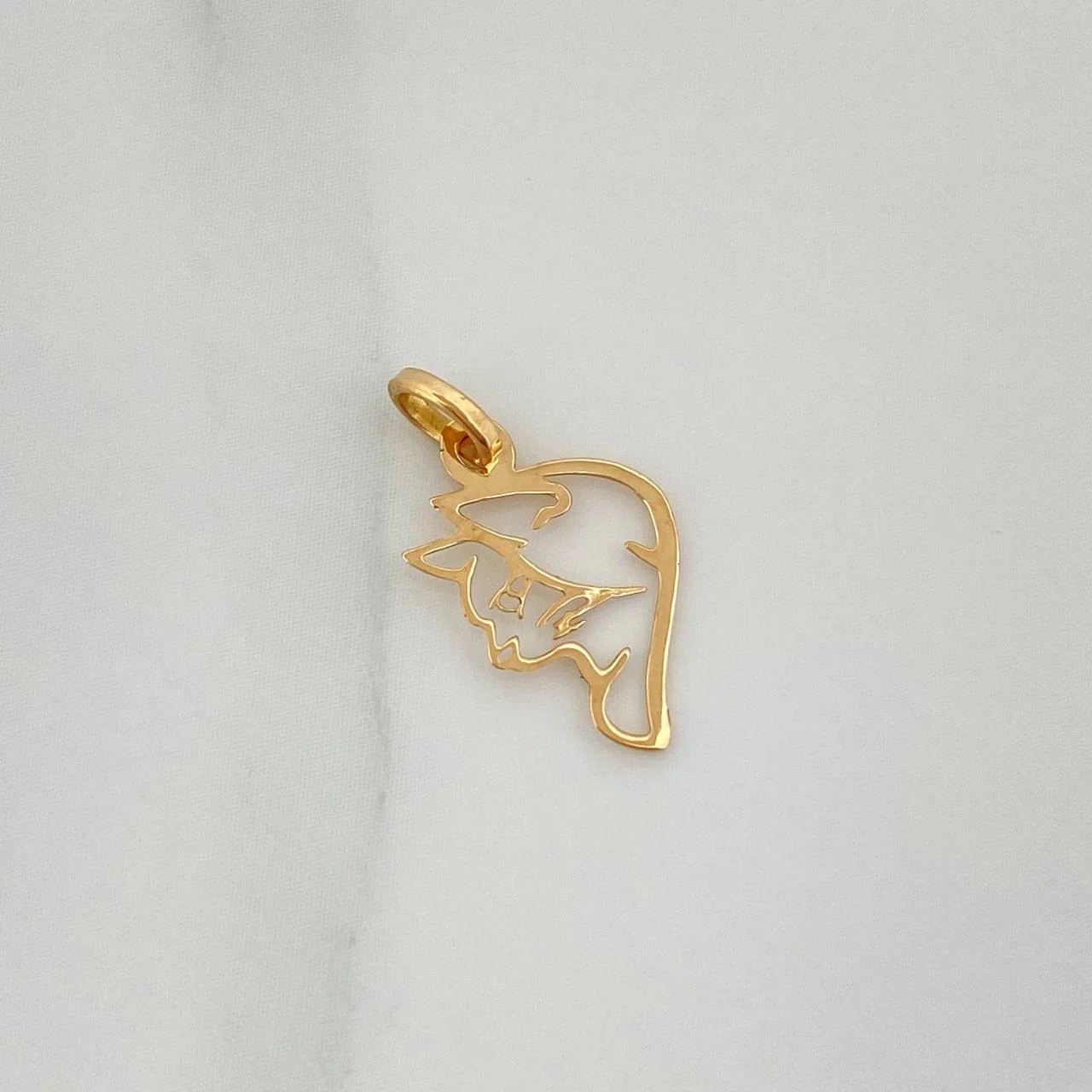 Dije Silueta Gato 0.25gr / 1.8cm / Oro Amarillo 18K % - Image 2