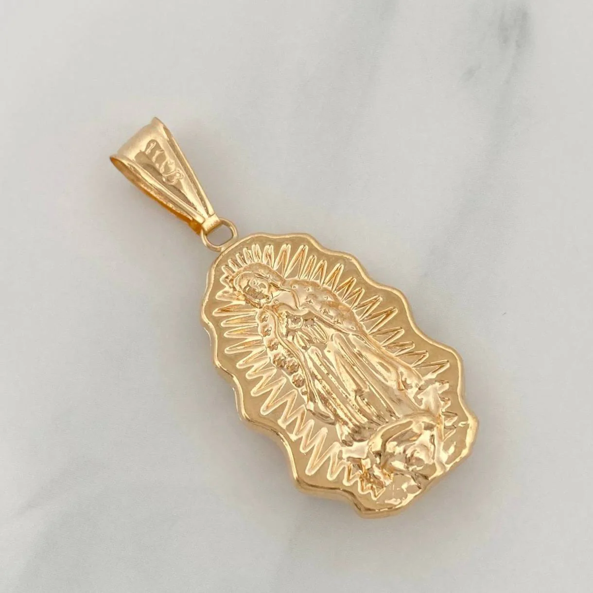 Dije Silueta Virgen Guadalupe 2.15 g / 3.5 cm Oro Amarillo 18K - Image 2