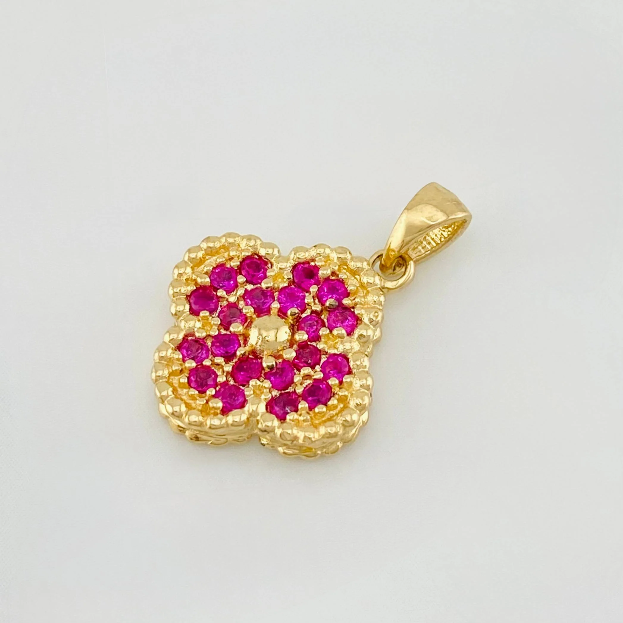 Dije Trebol 2.9 g / 2 cm Oro Amarillo 18K - Image 3