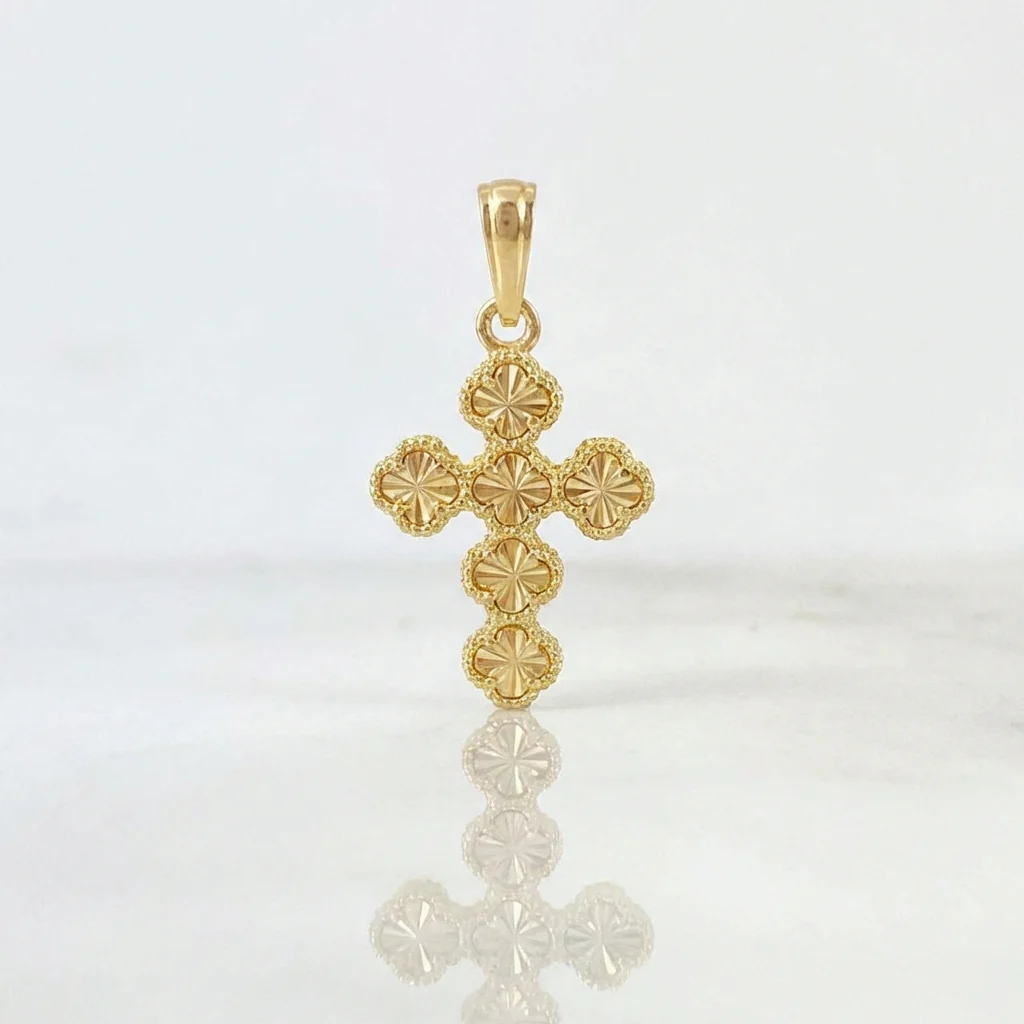 Dije Trebol Dorado 2.3 g / 3.2 cm Oro Amarillo 18K