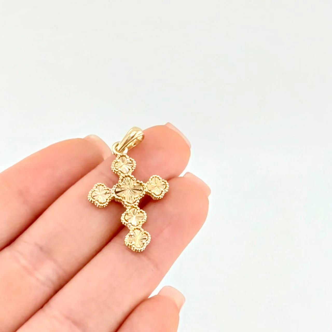 Dije Trebol Dorado 2.5 g / 3.3 cm Oro Amarillo 18K - Image 5